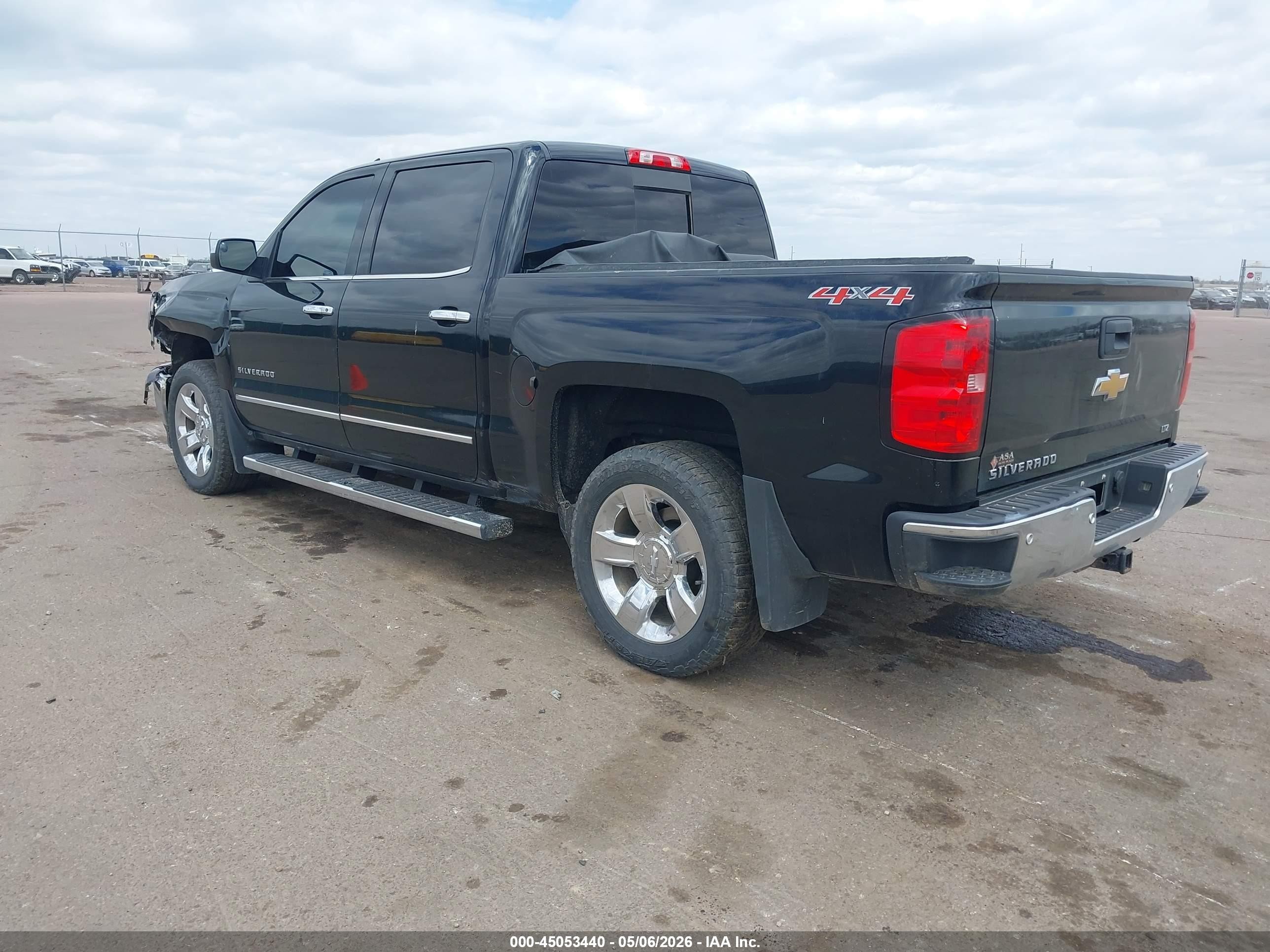 2015 Chevrolet Silverado 1500 1lz Black vin: 3GCUKSEJXFG304935
