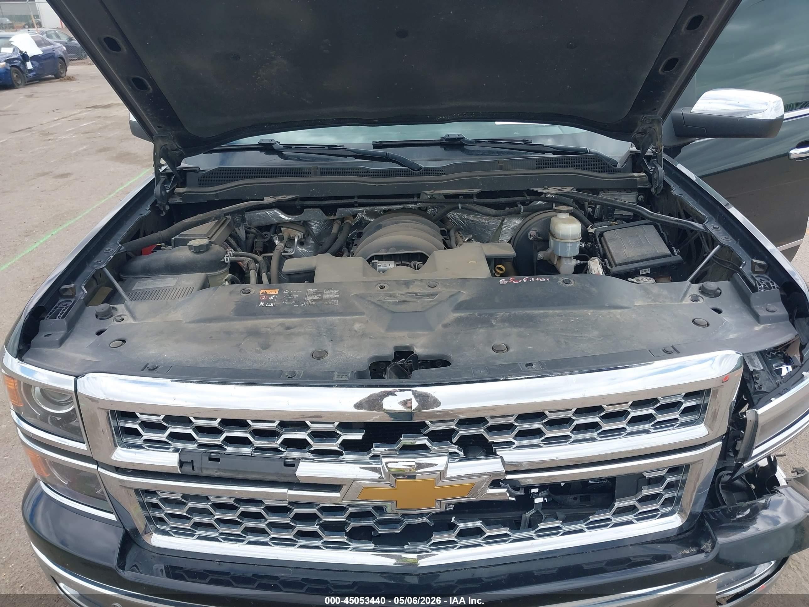 2015 Chevrolet Silverado 1500 1lz Black vin: 3GCUKSEJXFG304935