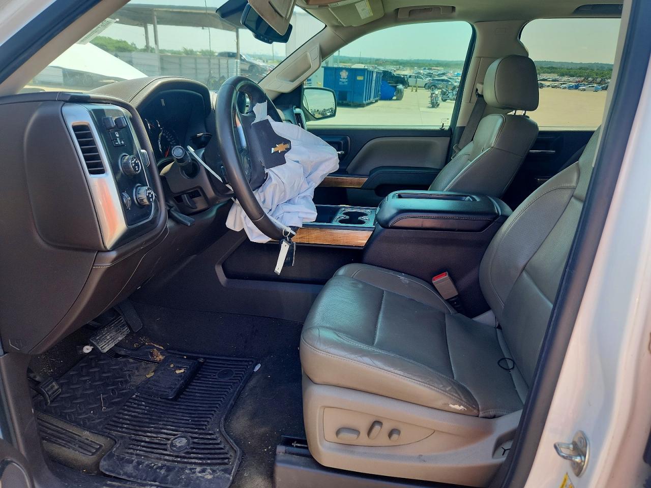 2015 Chevrolet Silverado K1500 Ltz White vin: 3GCUKSEJXFG527234