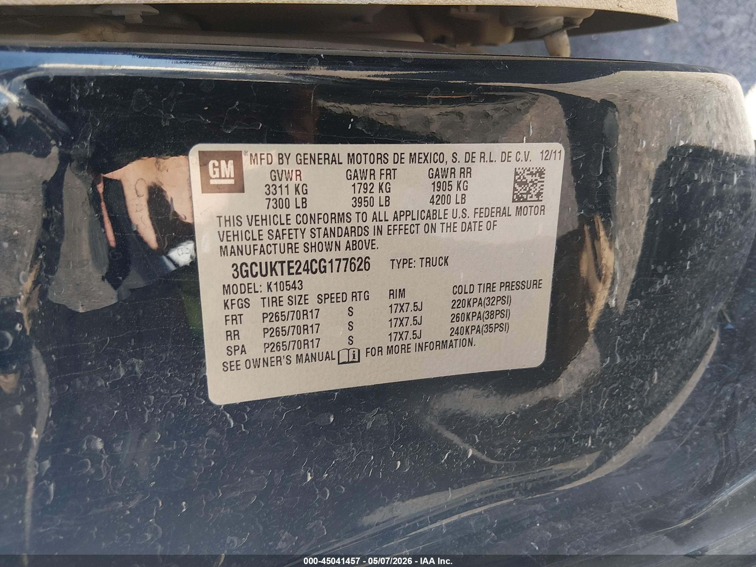 2012 Chevrolet Silverado 1500 Ltz Черный vin: 3GCUKTE24CG177626