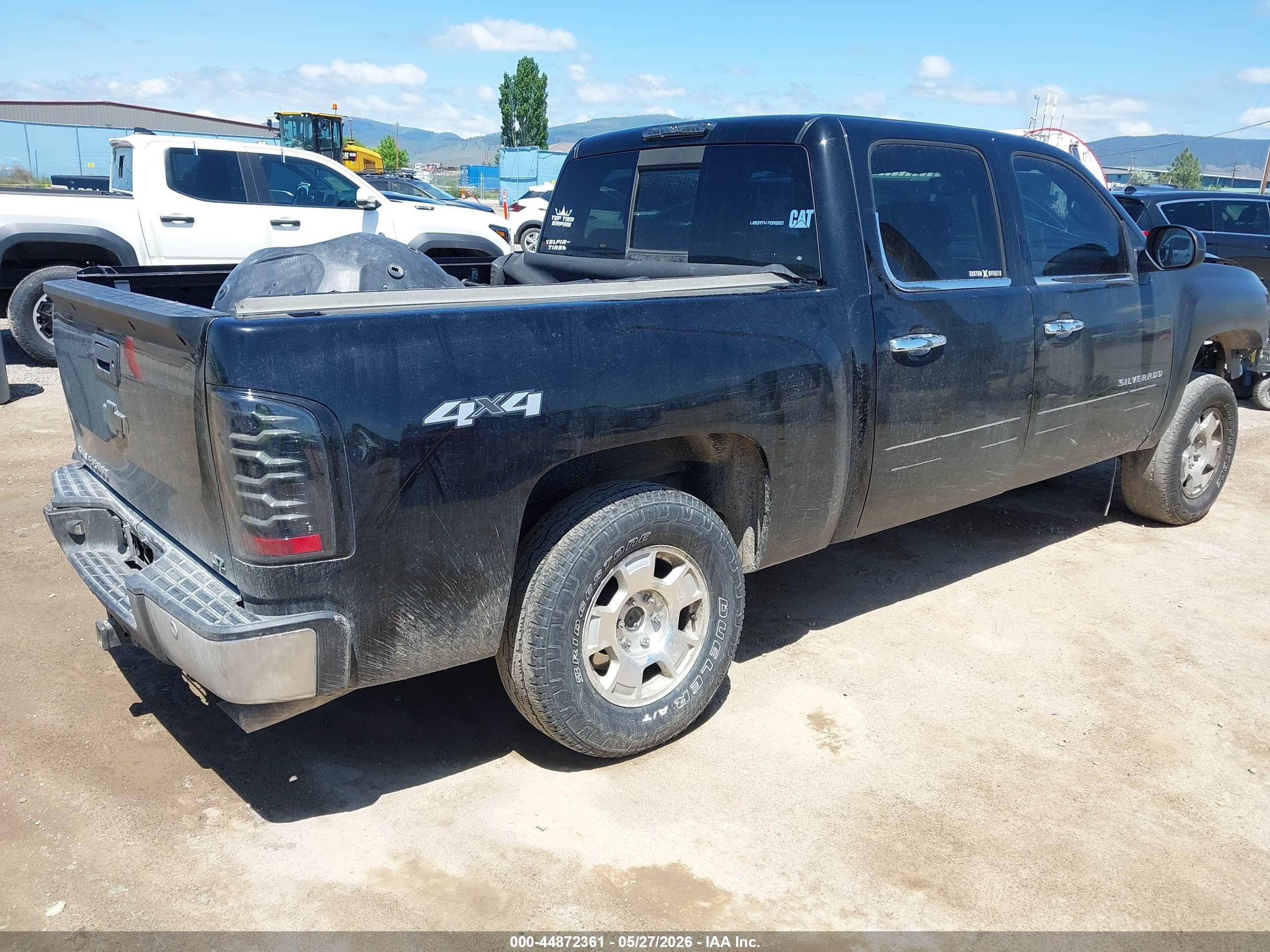 2013 Chevrolet Silverado 1500 Ltz Black vin: 3GCUKTE2XDG156734