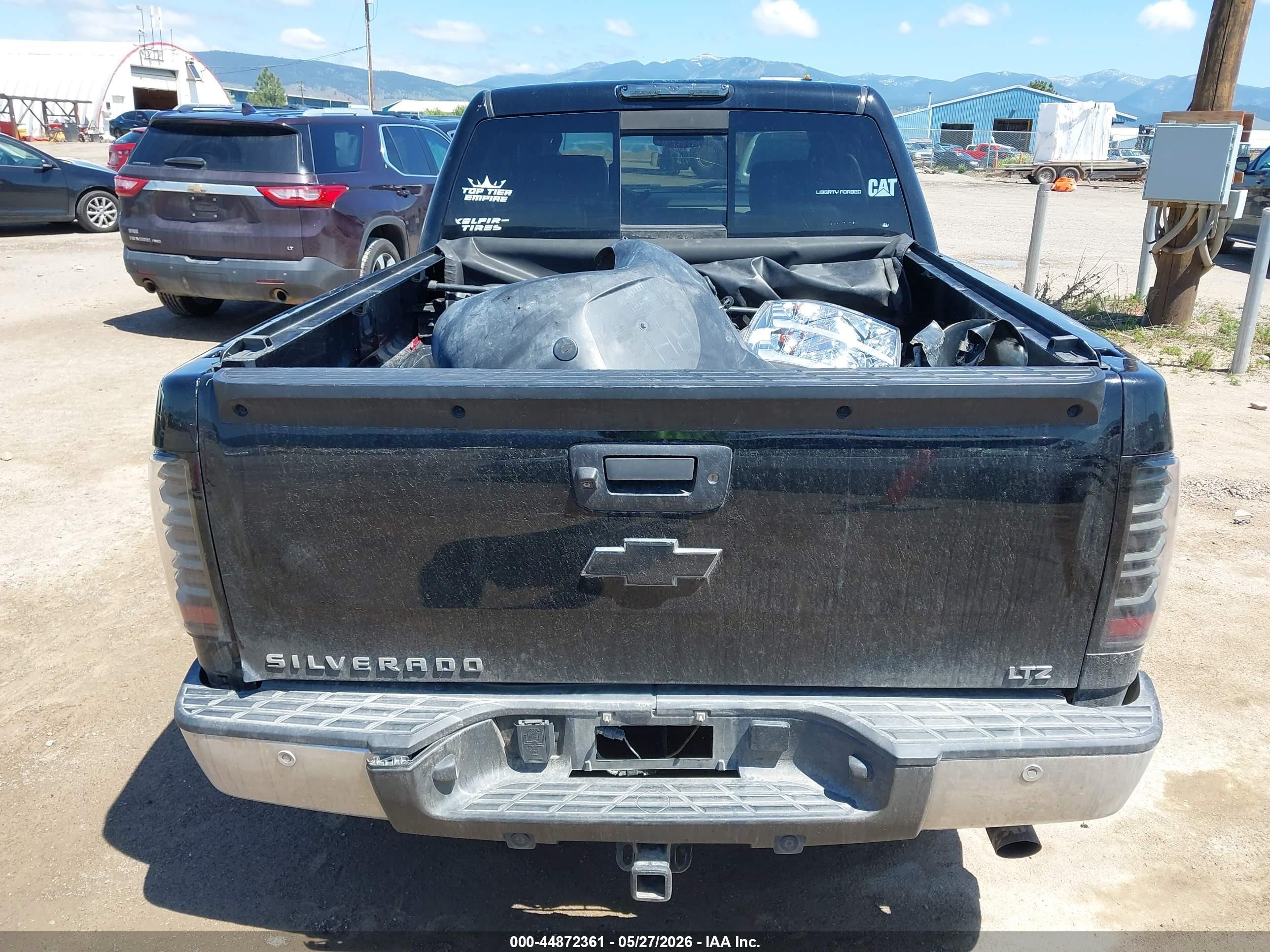 2013 Chevrolet Silverado 1500 Ltz Black vin: 3GCUKTE2XDG156734