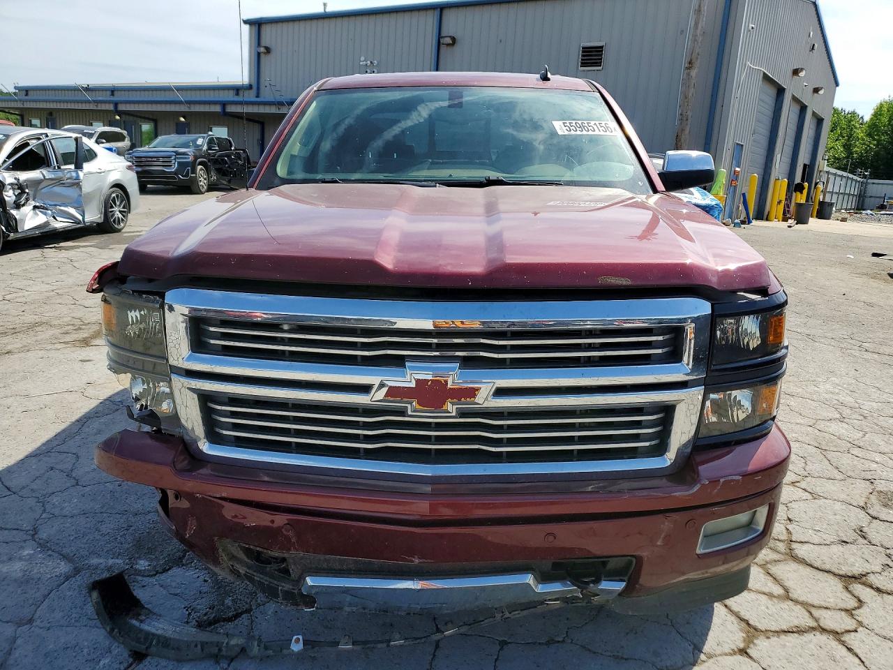 2014 Chevrolet Silverado K1500 High Country Burgundy vin: 3GCUKTEC0EG382257