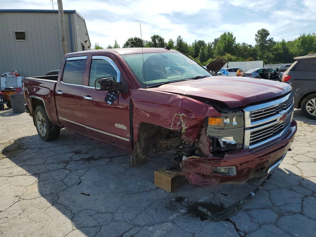 2014 Chevrolet Silverado K1500 High Country Burgundy vin: 3GCUKTEC0EG382257