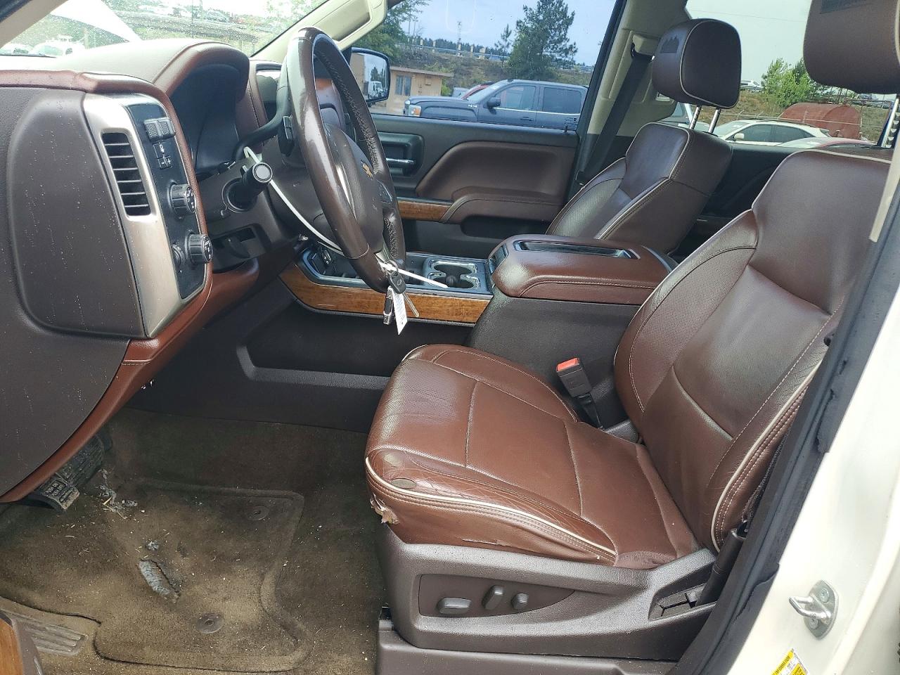 2015 Chevrolet Silverado K1500 High Country White vin: 3GCUKTEC0FG216953