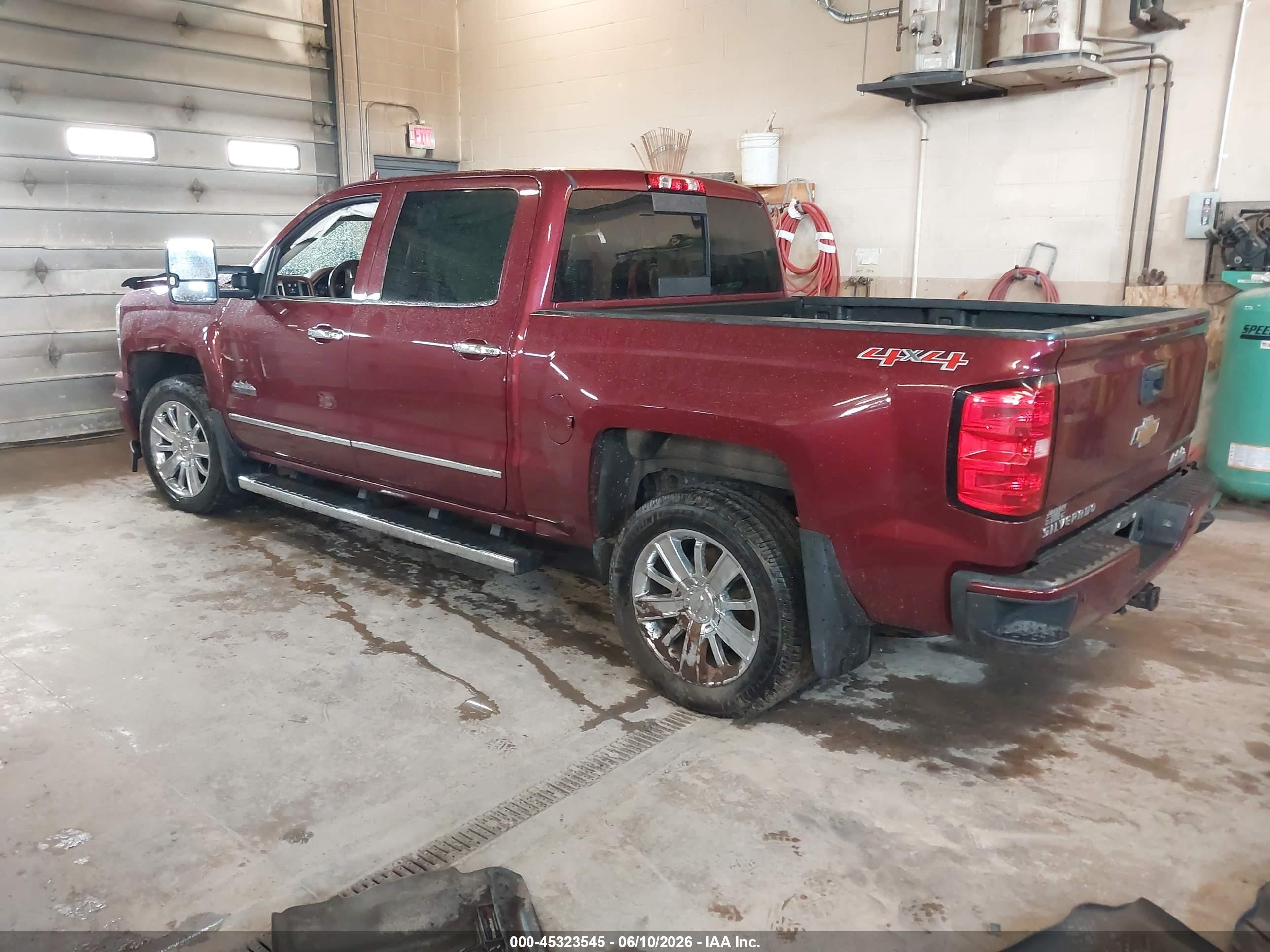 2015 Chevrolet Silverado 1500 High Country Burgundy vin: 3GCUKTEC1FG362150