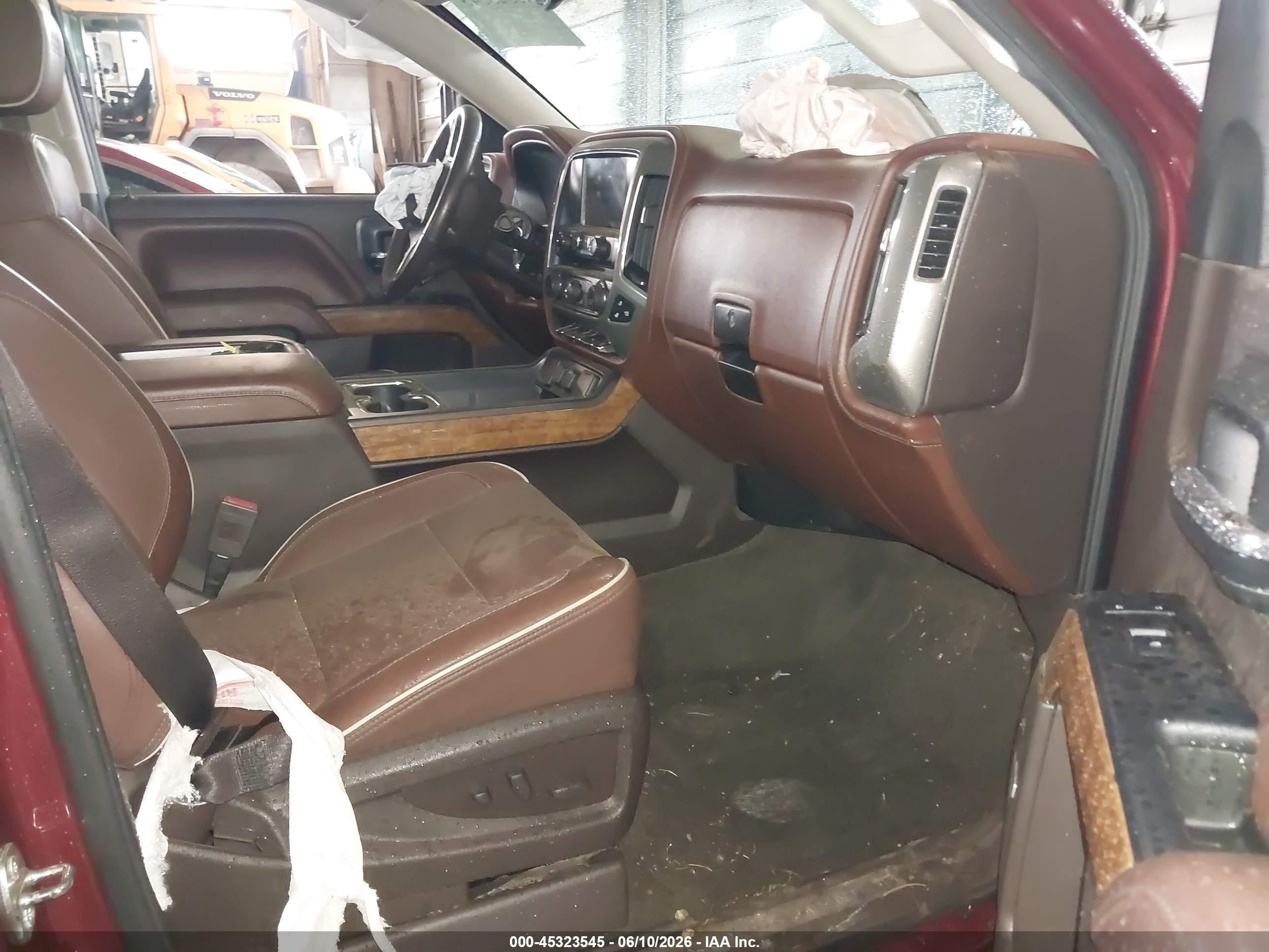 2015 Chevrolet Silverado 1500 High Country Burgundy vin: 3GCUKTEC1FG362150