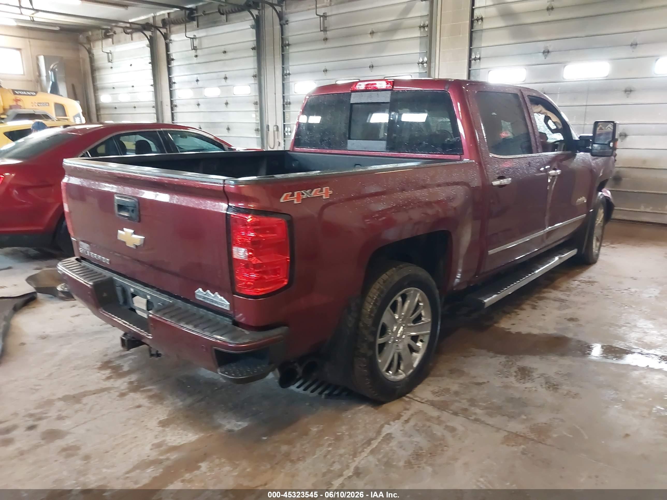 2015 Chevrolet Silverado 1500 High Country Burgundy vin: 3GCUKTEC1FG362150