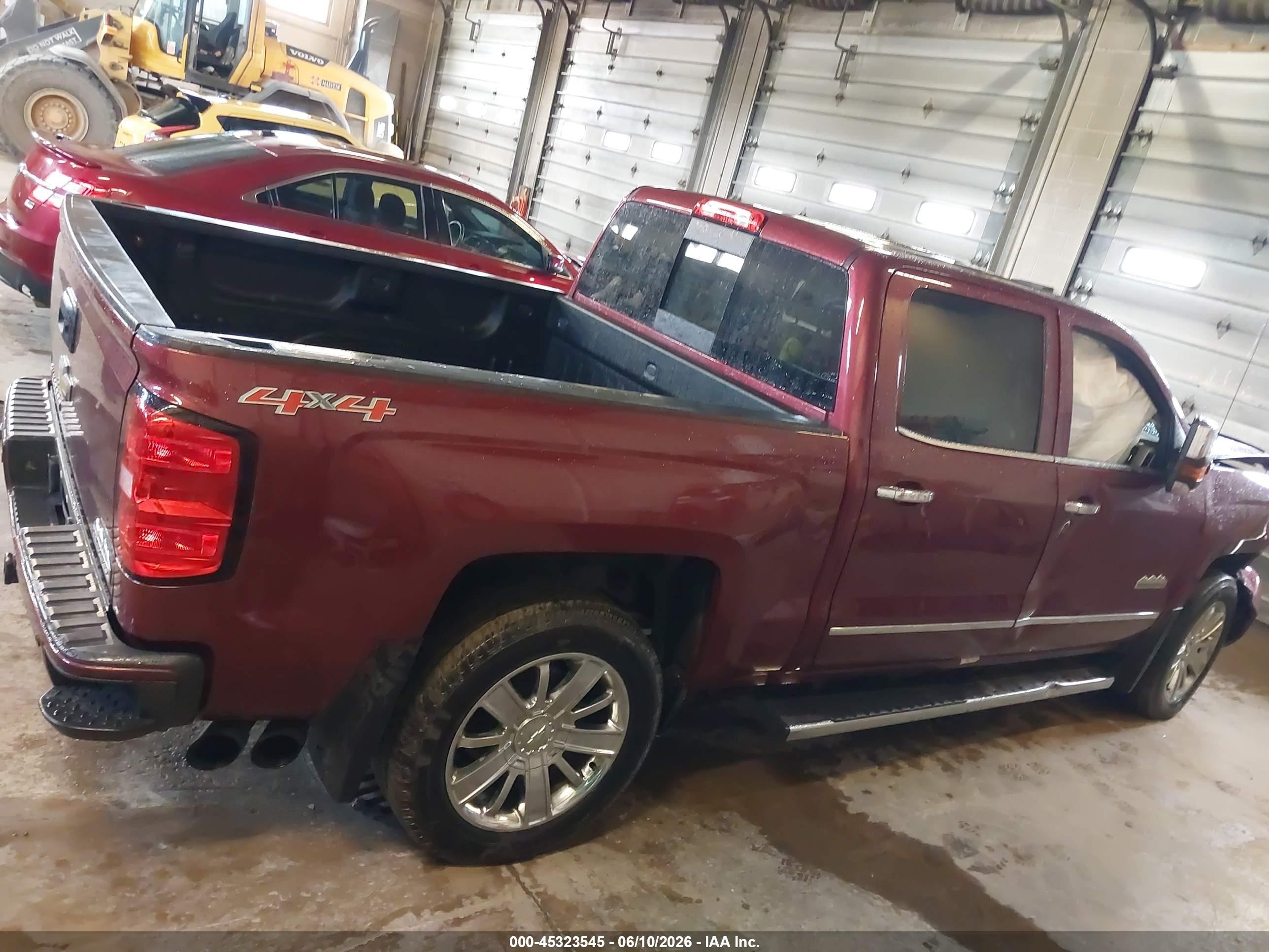 2015 Chevrolet Silverado 1500 High Country Burgundy vin: 3GCUKTEC1FG362150
