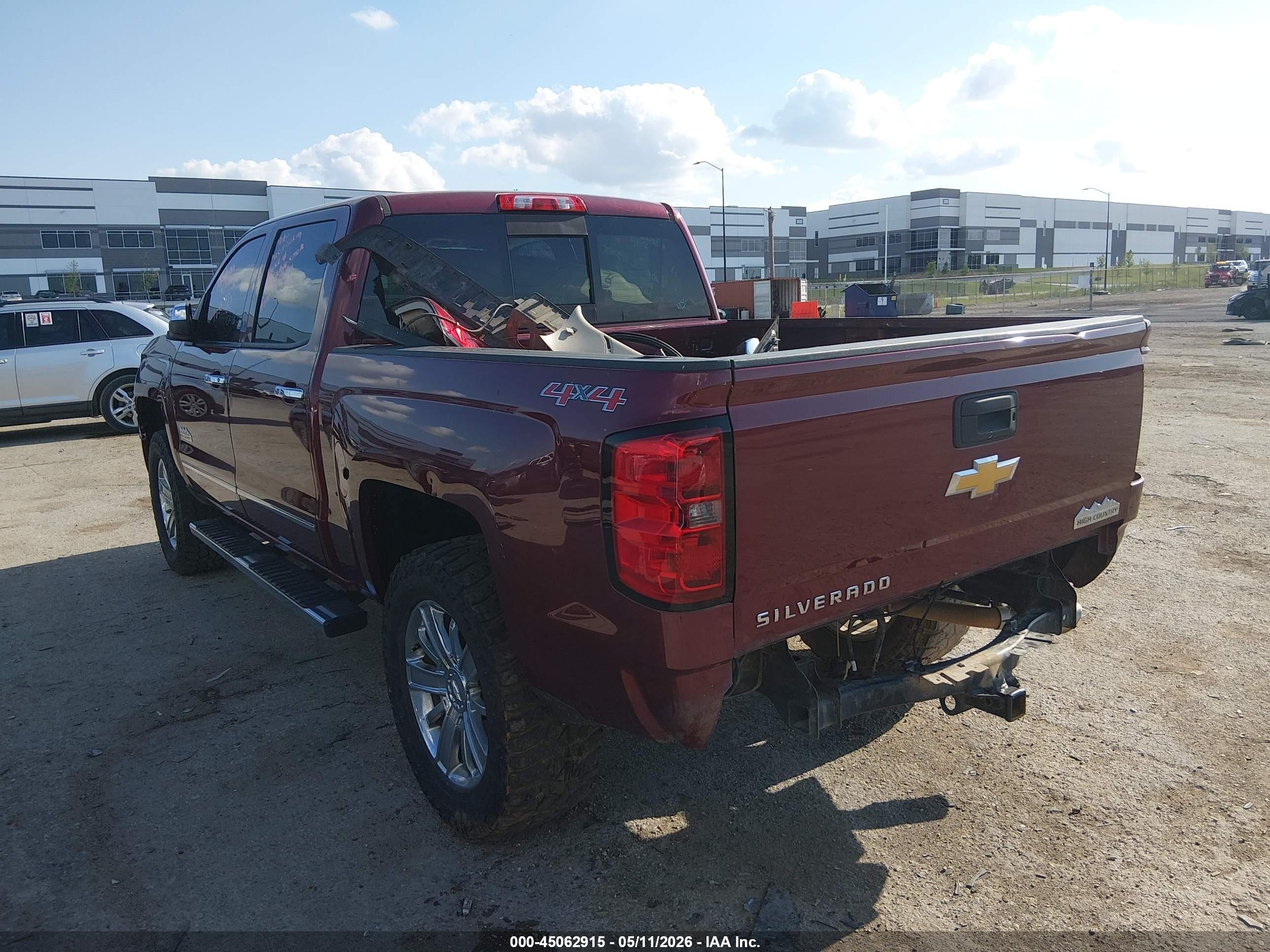 2014 Chevrolet Silverado 1500 High Country Maroon vin: 3GCUKTEC2EG279728