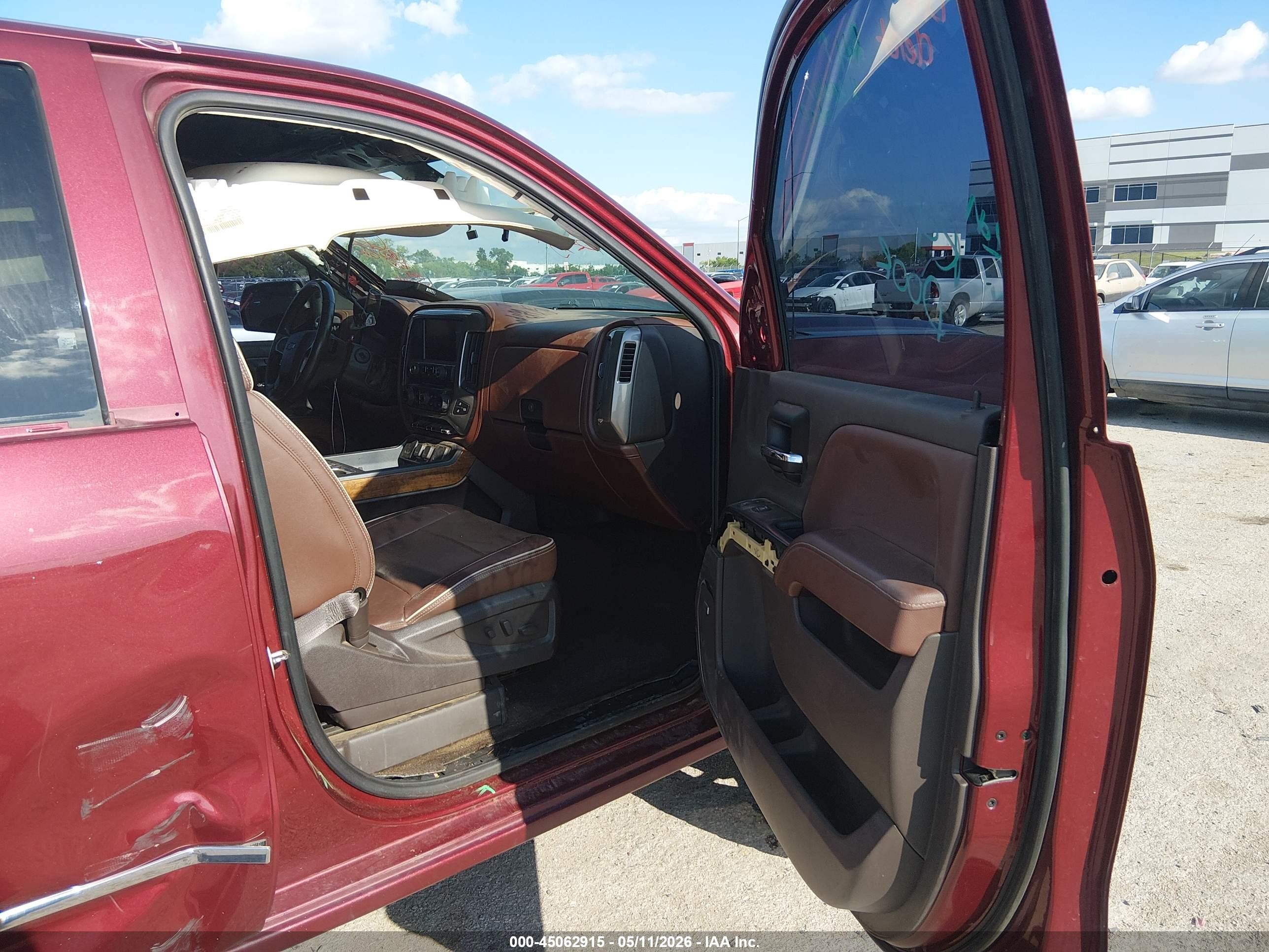 2014 Chevrolet Silverado 1500 High Country Maroon vin: 3GCUKTEC2EG279728