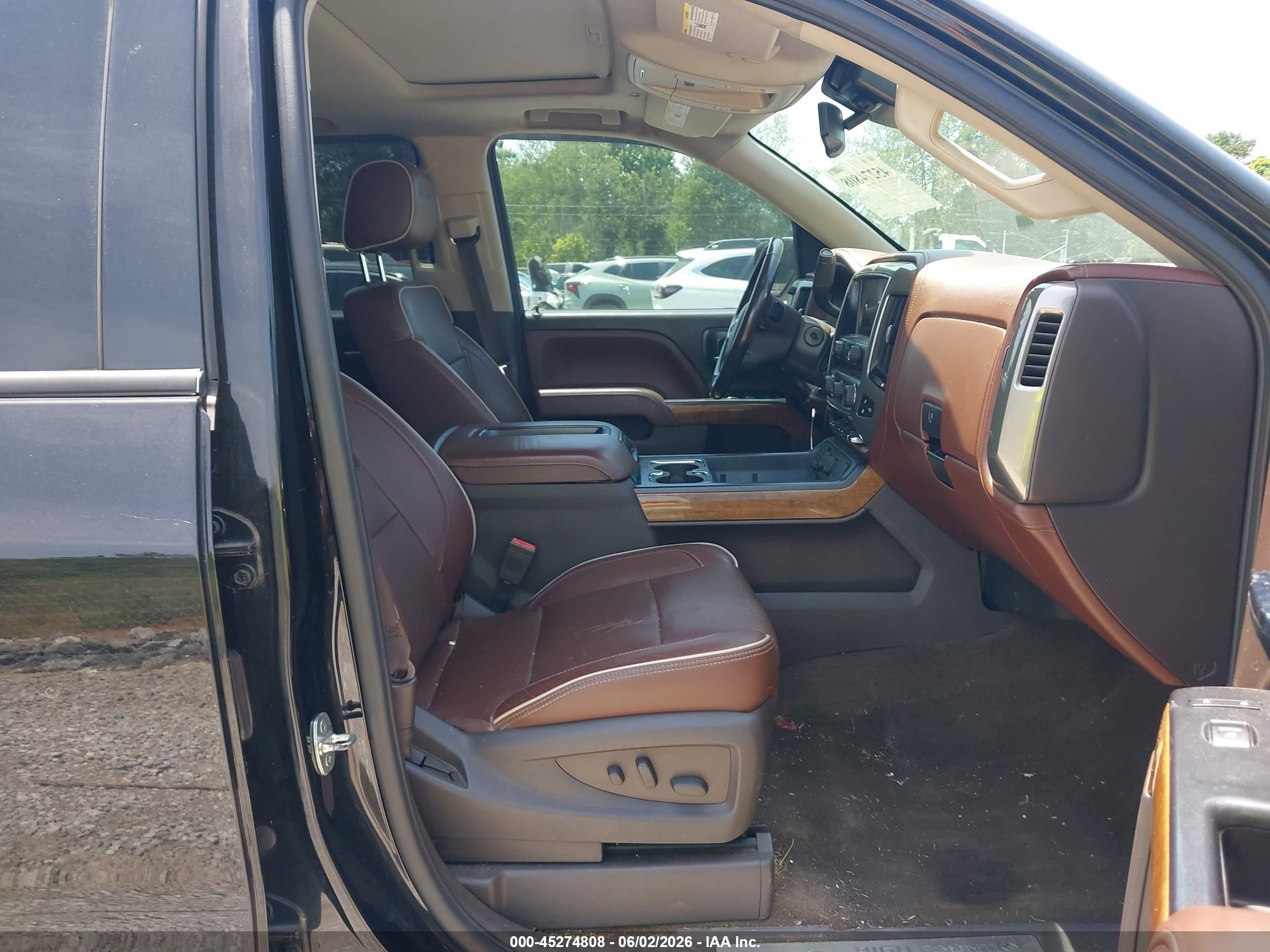 2014 Chevrolet Silverado 1500 High Country Black vin: 3GCUKTEC2EG340804