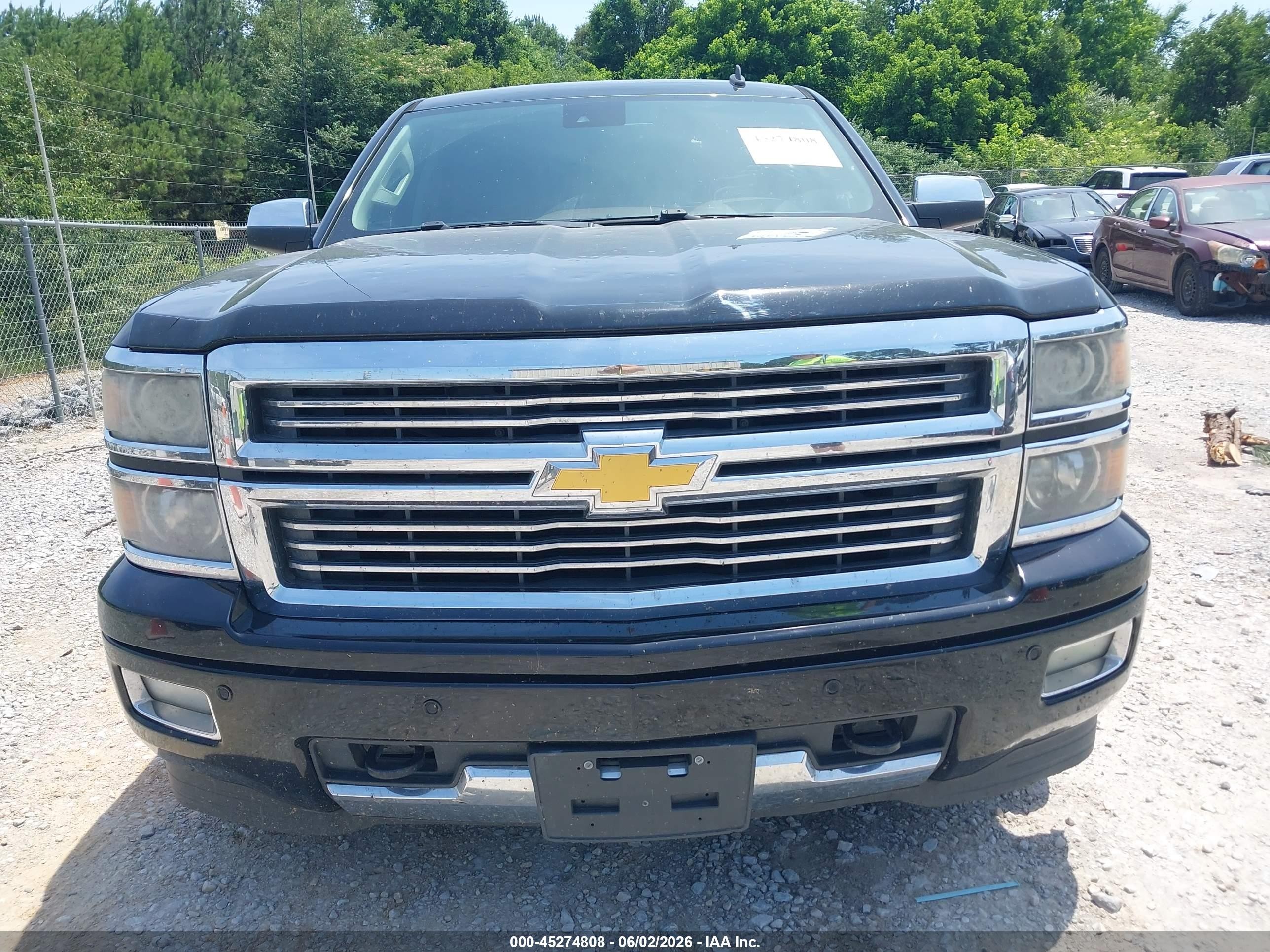 2014 Chevrolet Silverado 1500 High Country Black vin: 3GCUKTEC2EG340804