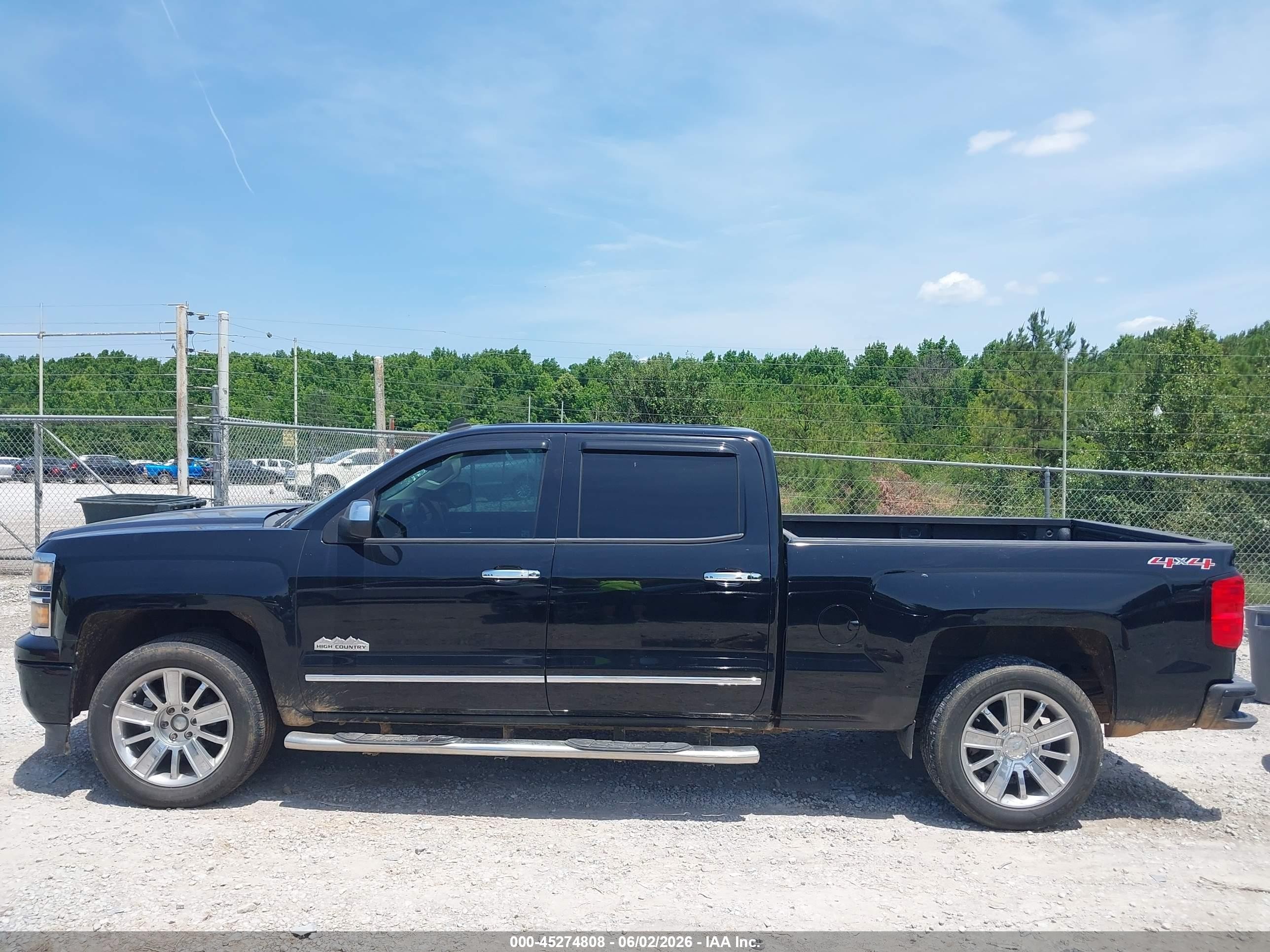 2014 Chevrolet Silverado 1500 High Country Black vin: 3GCUKTEC2EG340804