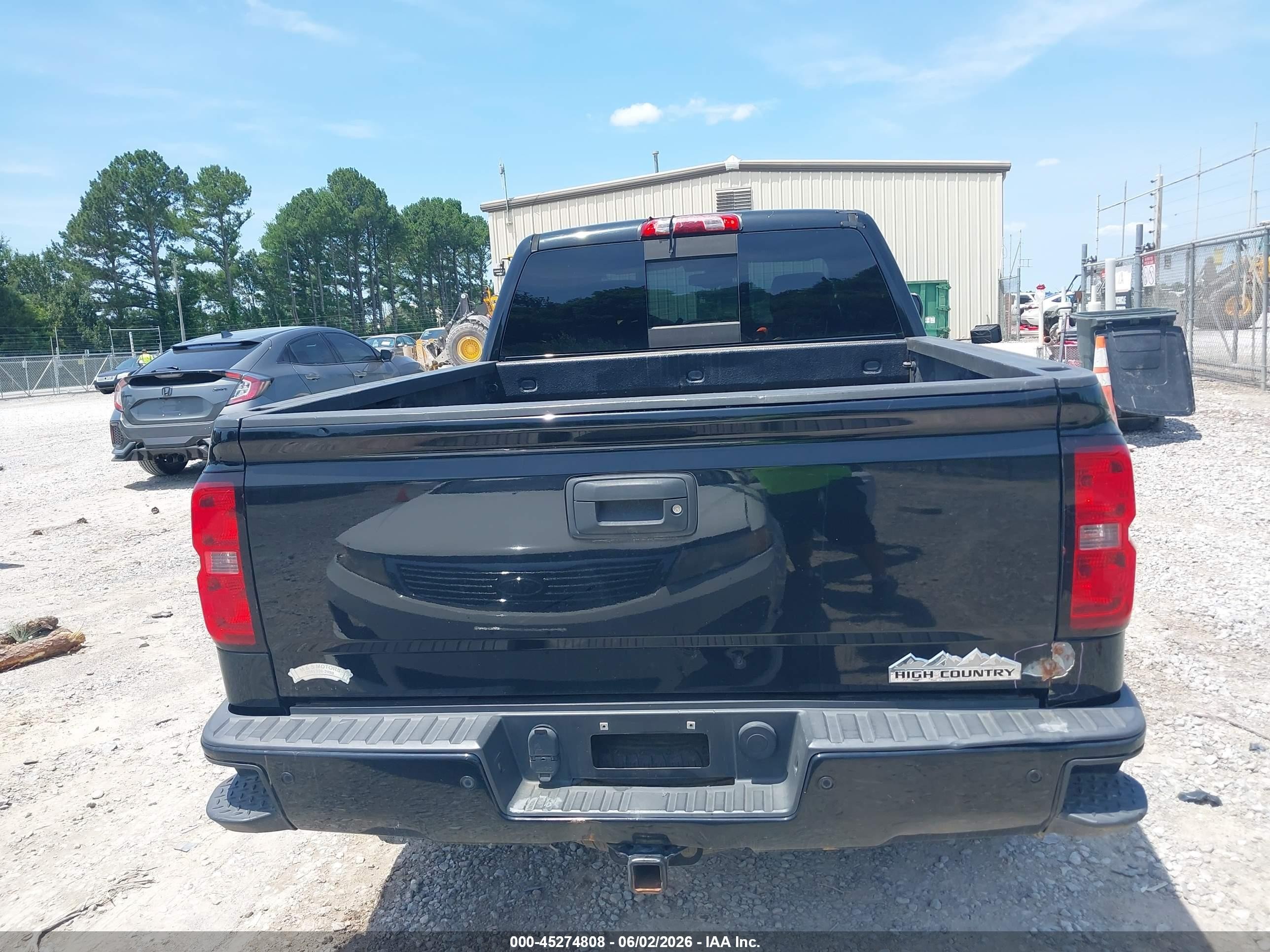 2014 Chevrolet Silverado 1500 High Country Black vin: 3GCUKTEC2EG340804