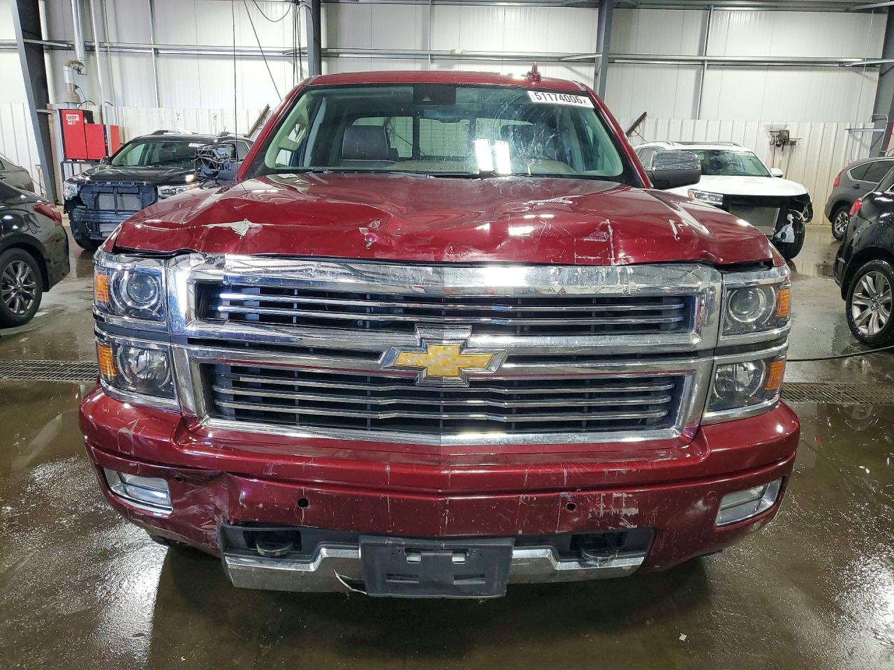 2015 Chevrolet Silverado K1500 High Country Темно-бордовый vin: 3GCUKTEC3FG286639