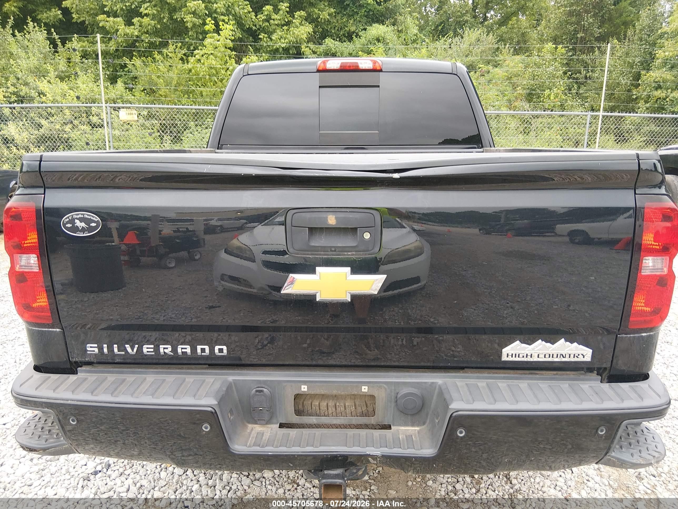 2014 Chevrolet Silverado 1500 High Country Черный vin: 3GCUKTEC4EG334681
