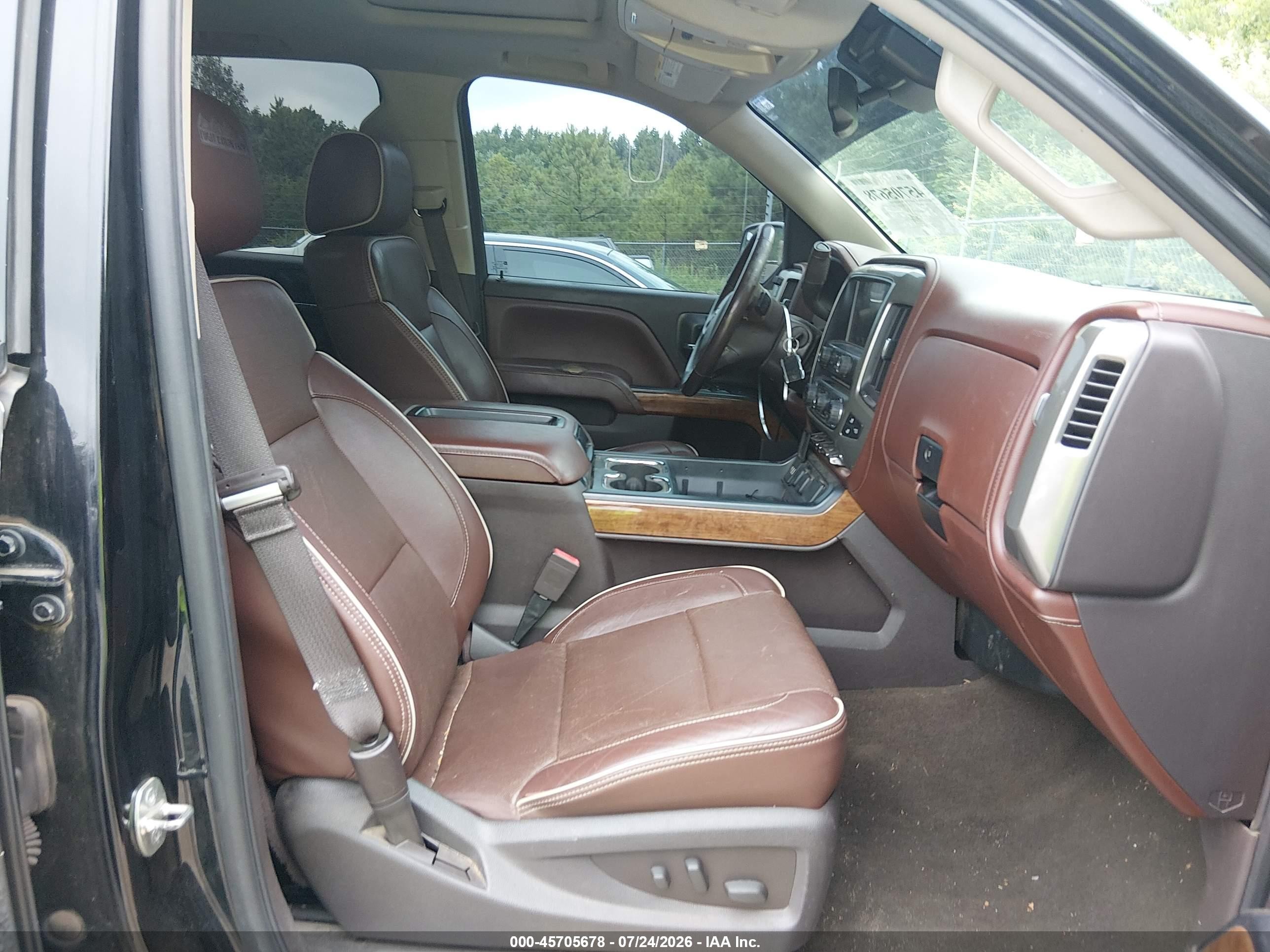 2014 Chevrolet Silverado 1500 High Country Черный vin: 3GCUKTEC4EG334681