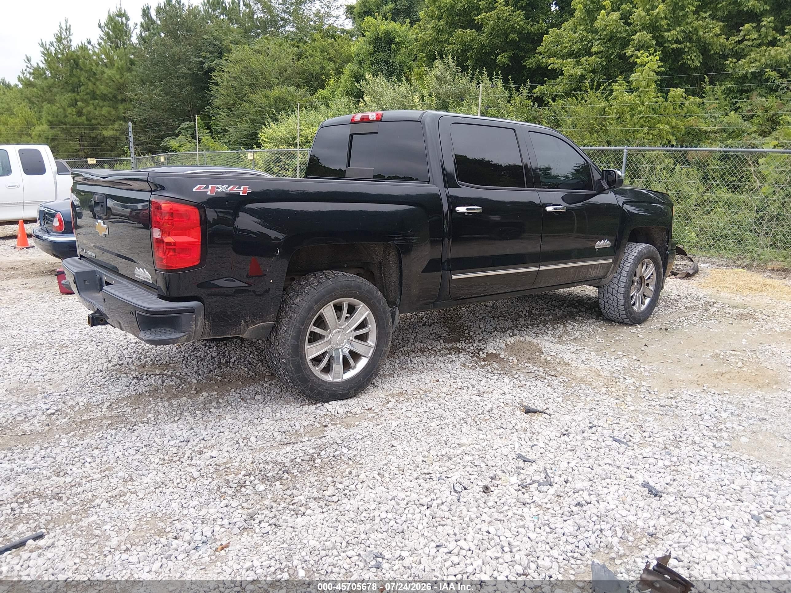 2014 Chevrolet Silverado 1500 High Country Черный vin: 3GCUKTEC4EG334681