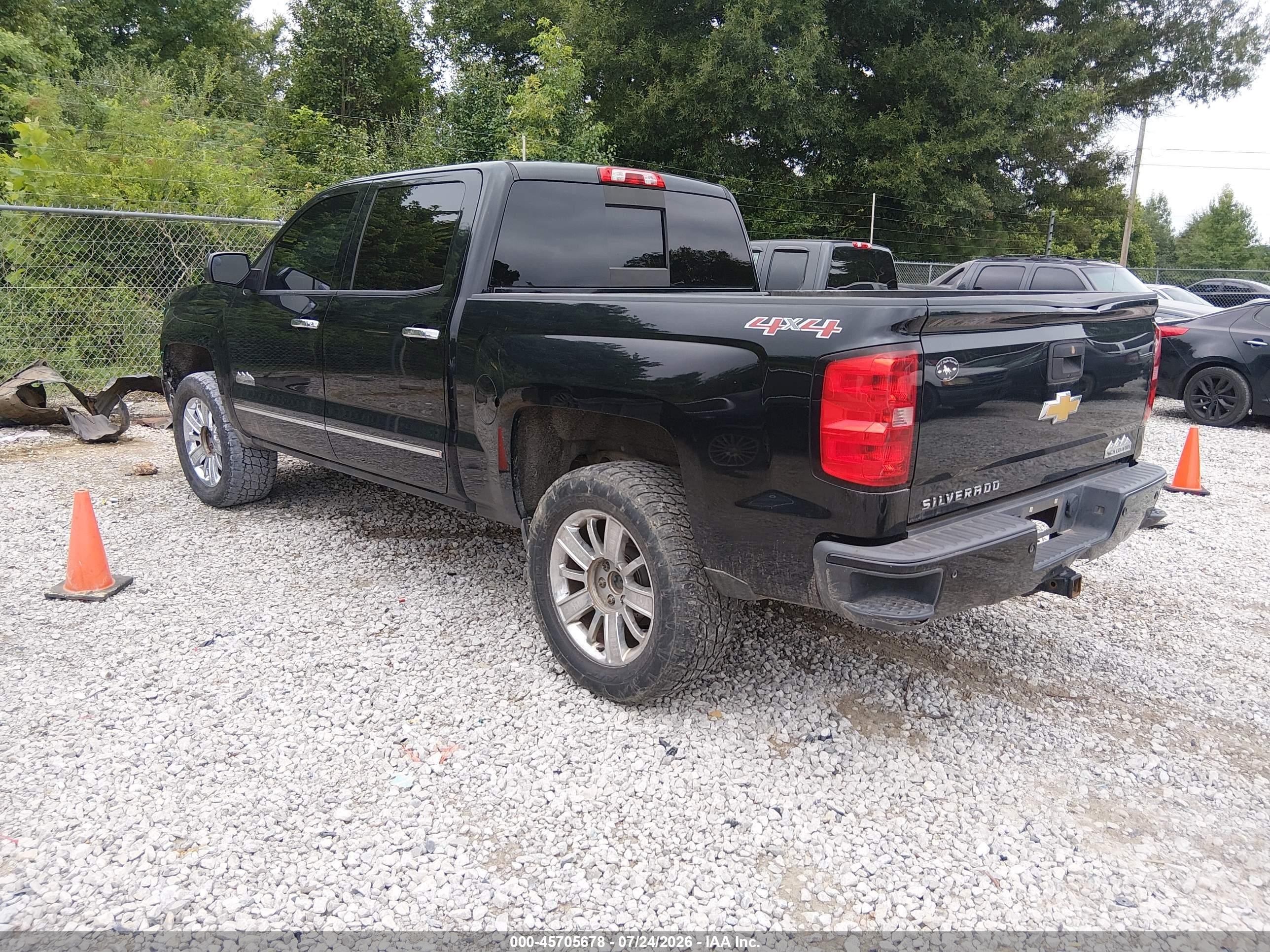 2014 Chevrolet Silverado 1500 High Country Черный vin: 3GCUKTEC4EG334681