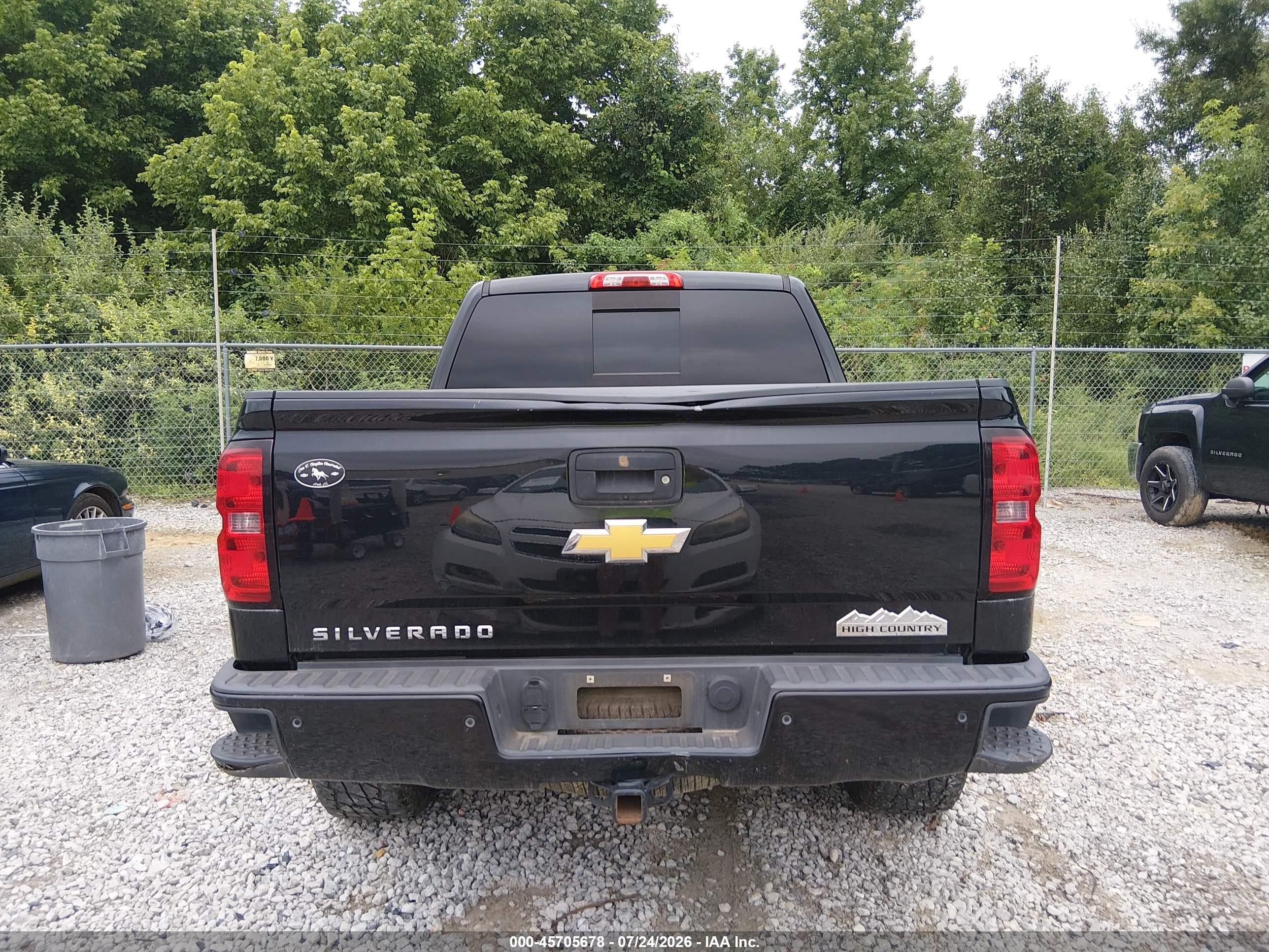 2014 Chevrolet Silverado 1500 High Country Черный vin: 3GCUKTEC4EG334681