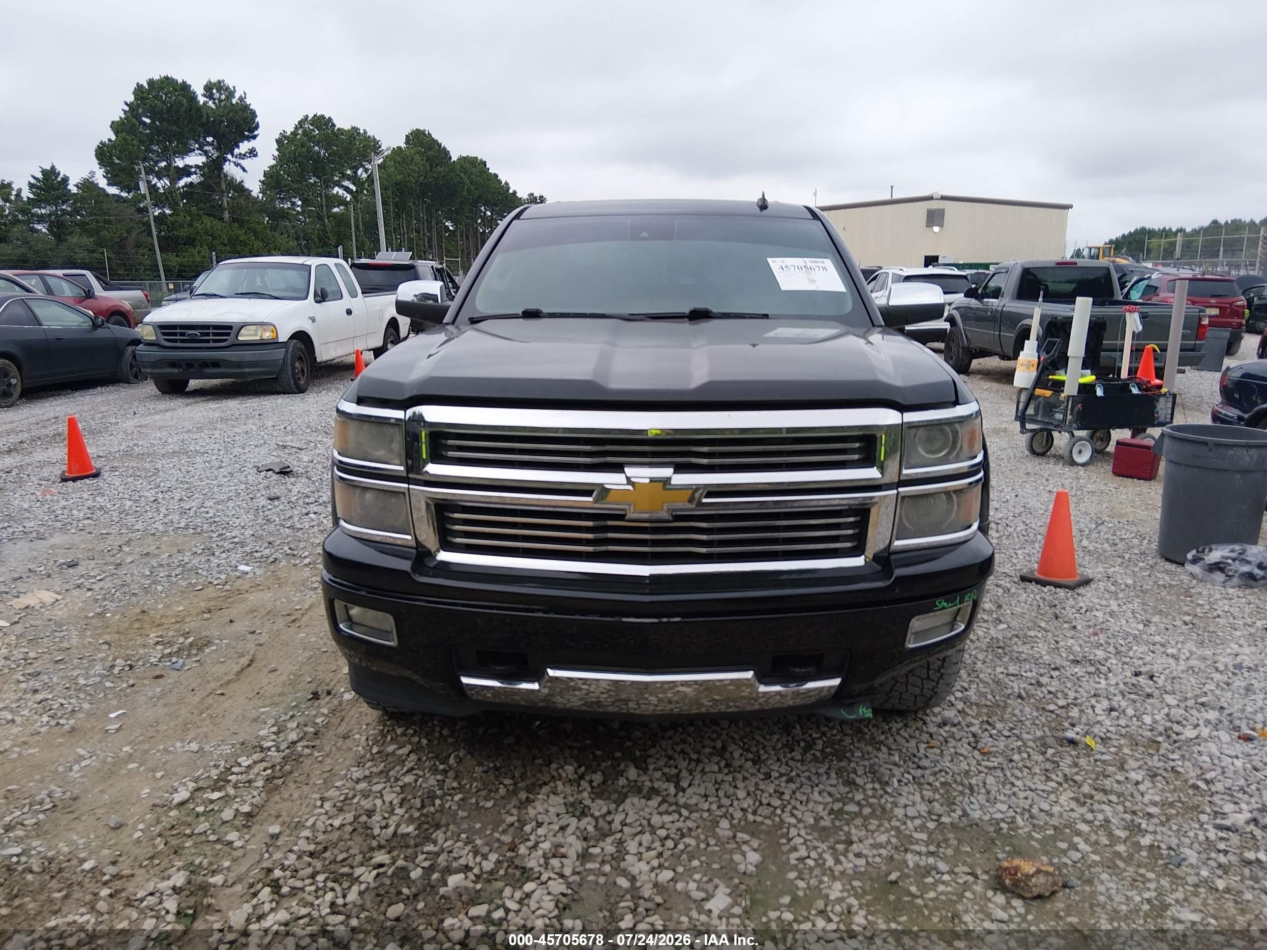 2014 Chevrolet Silverado 1500 High Country Черный vin: 3GCUKTEC4EG334681
