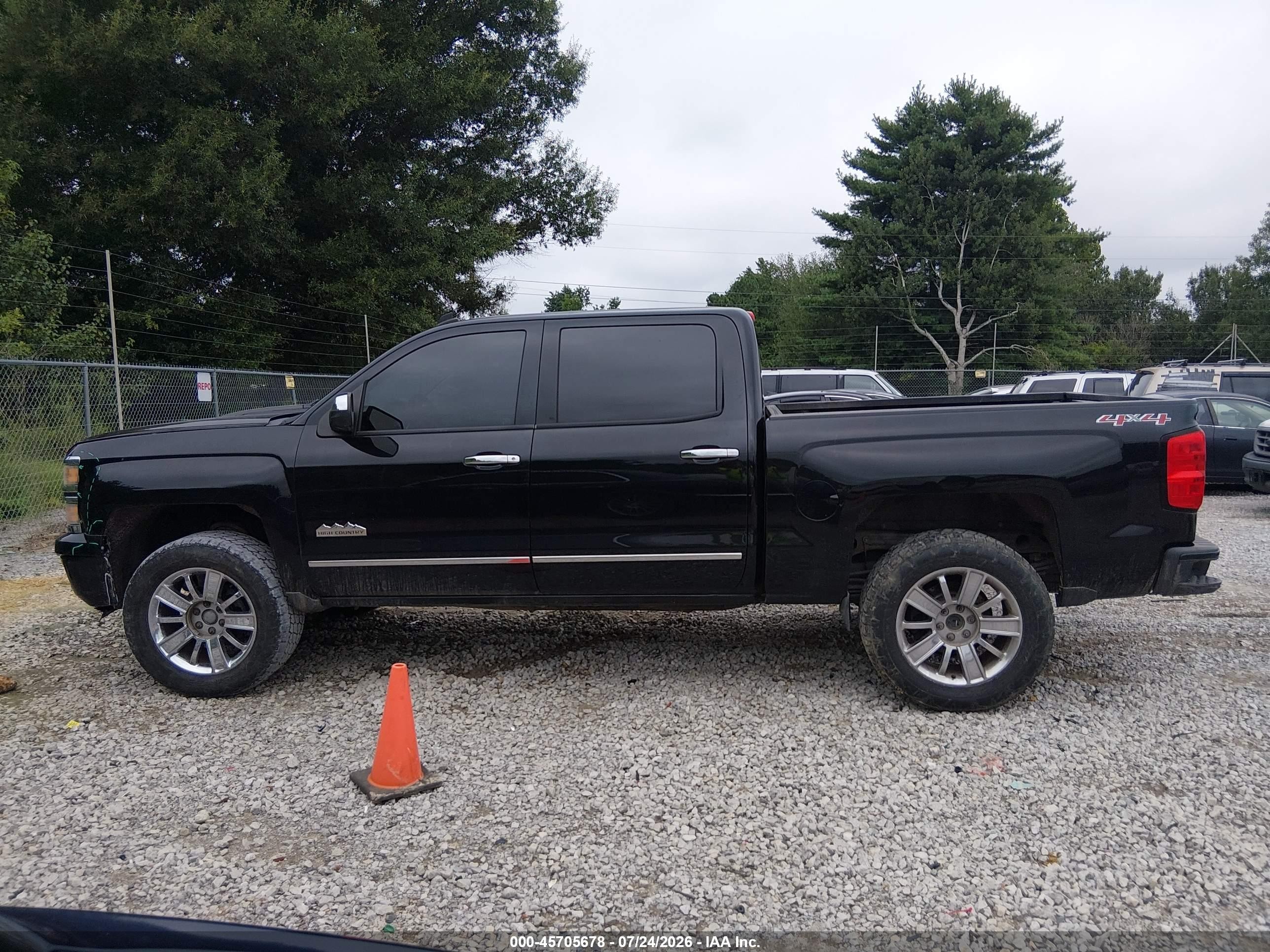 2014 Chevrolet Silverado 1500 High Country Черный vin: 3GCUKTEC4EG334681