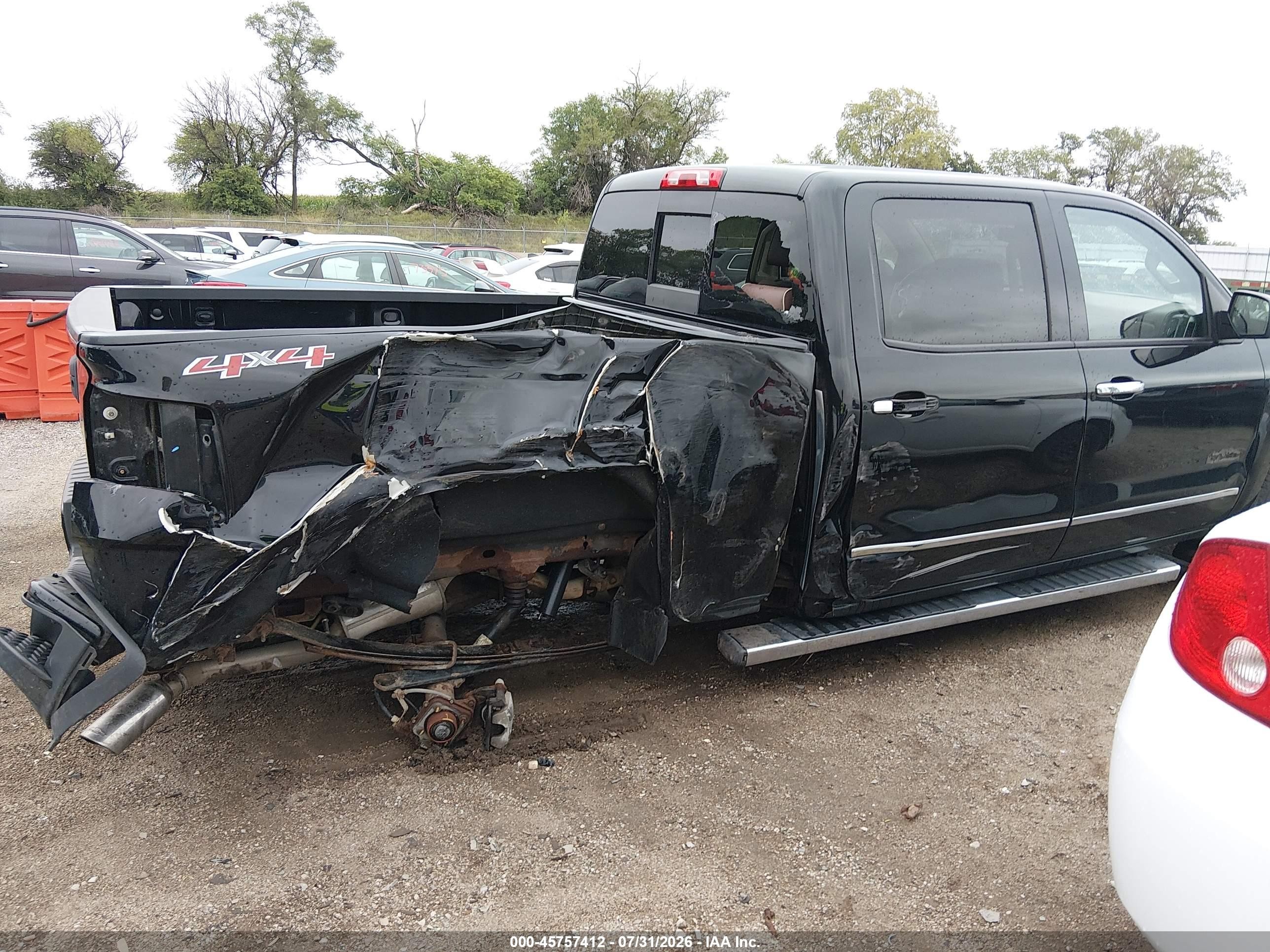 2014 Chevrolet Silverado 1500 High Country Black vin: 3GCUKTEC4EG385422