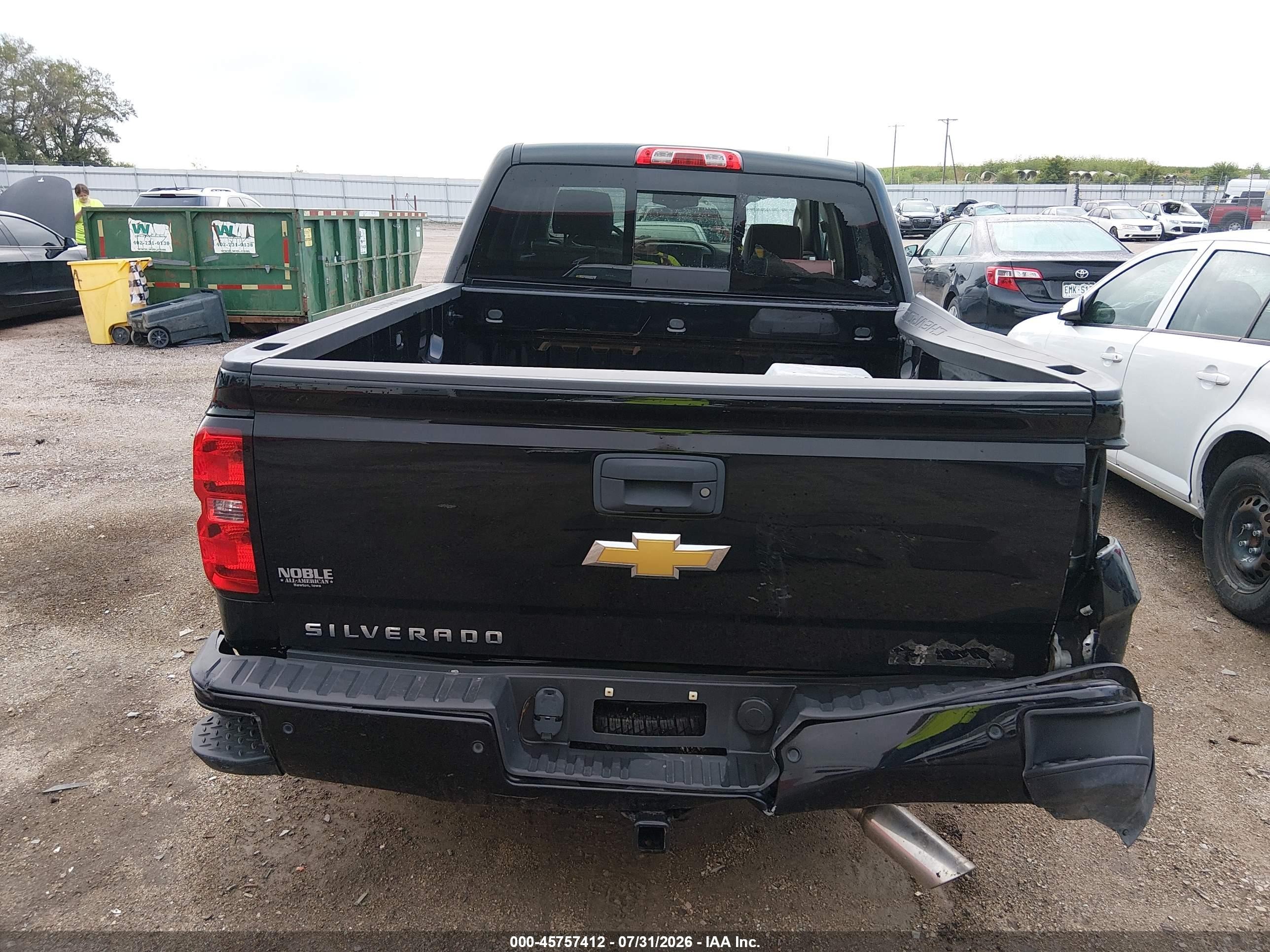 2014 Chevrolet Silverado 1500 High Country Black vin: 3GCUKTEC4EG385422