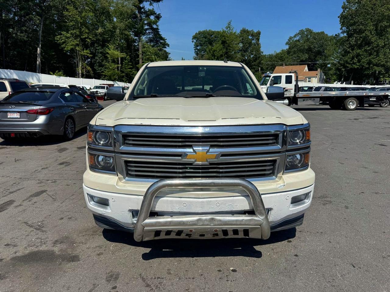 2014 Chevrolet Silverado K1500 High Country Белый vin: 3GCUKTEC4EG386442