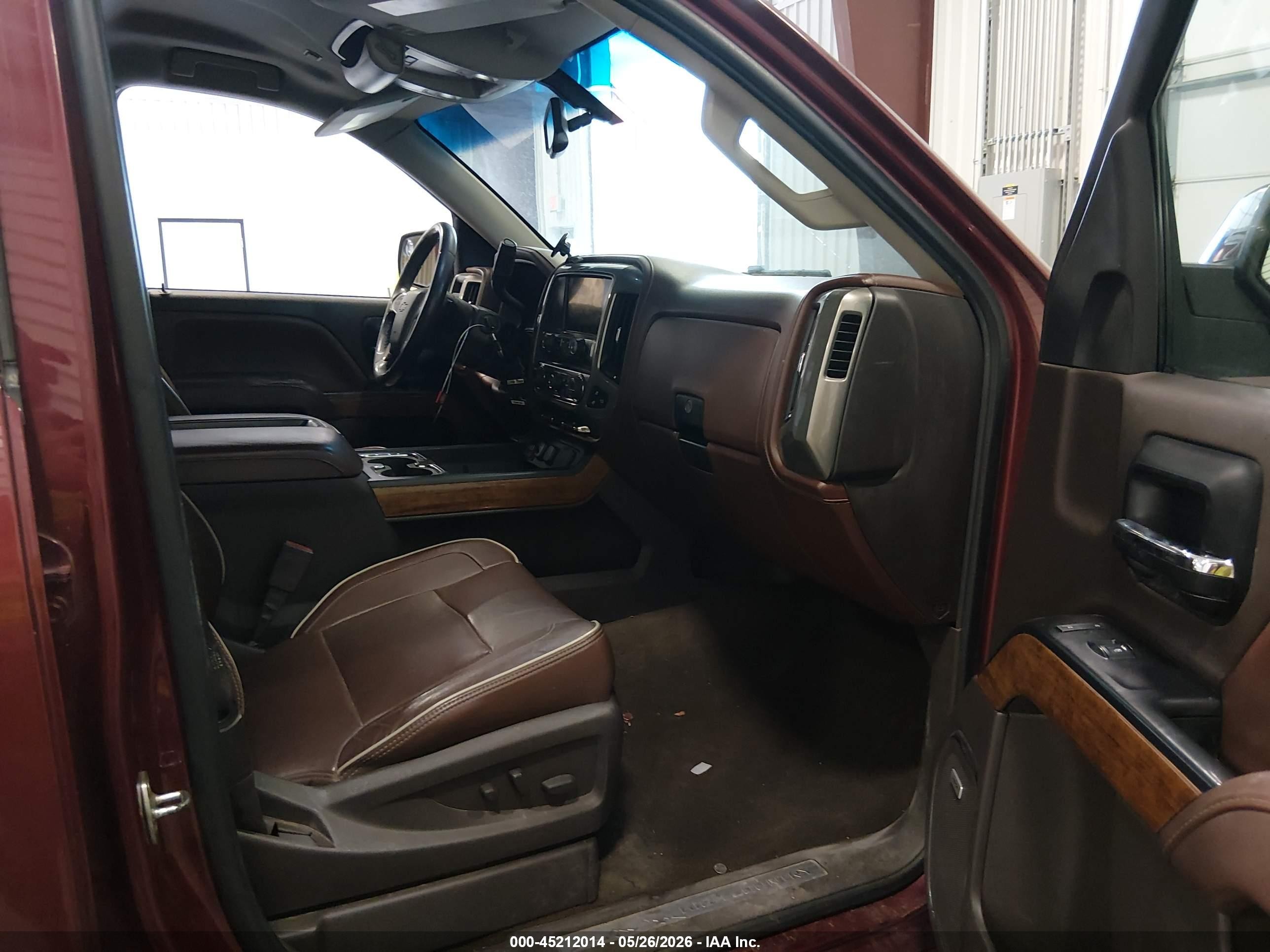 2014 Chevrolet Silverado 1500 High Country Red vin: 3GCUKTEC4EG473337