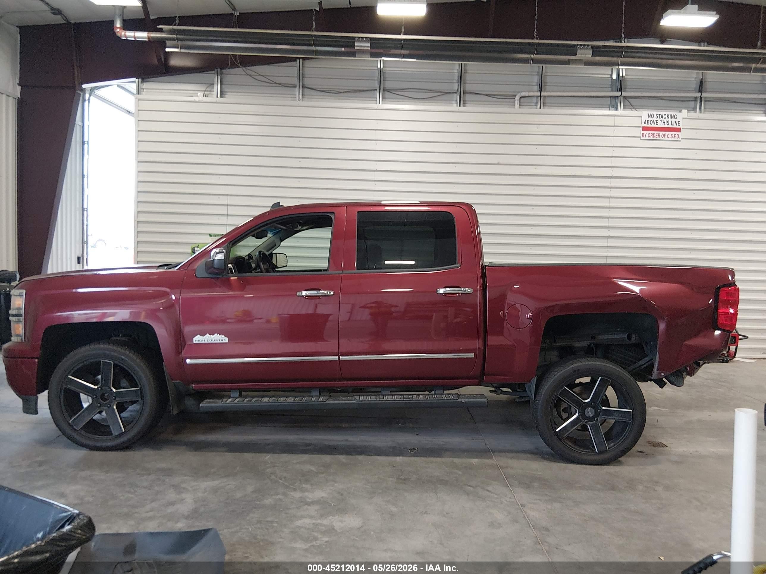 2014 Chevrolet Silverado 1500 High Country Red vin: 3GCUKTEC4EG473337