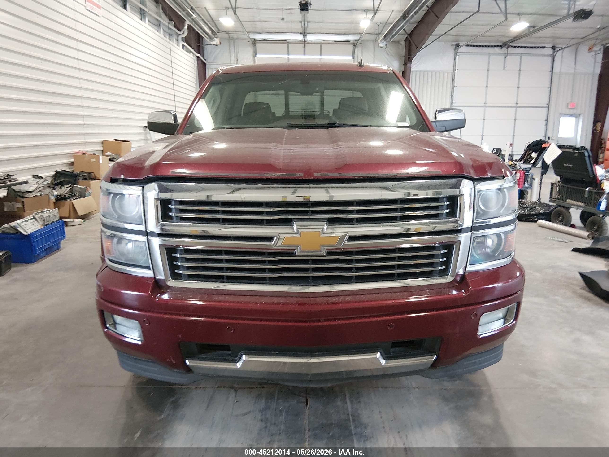 2014 Chevrolet Silverado 1500 High Country Red vin: 3GCUKTEC4EG473337