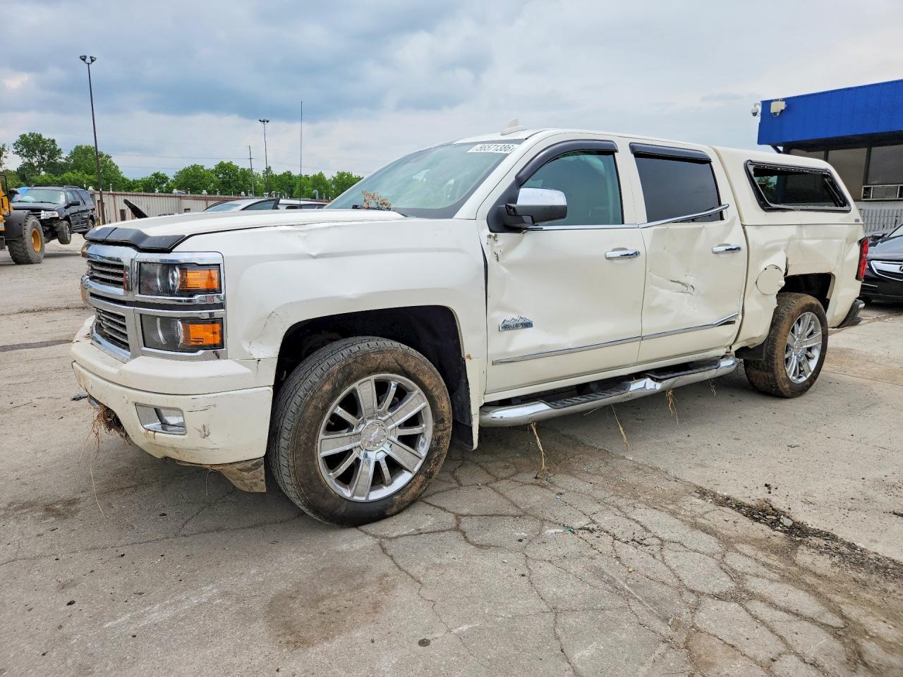 2015 Chevrolet Silverado K1500 High Country White vin: 3GCUKTEC4FG231911