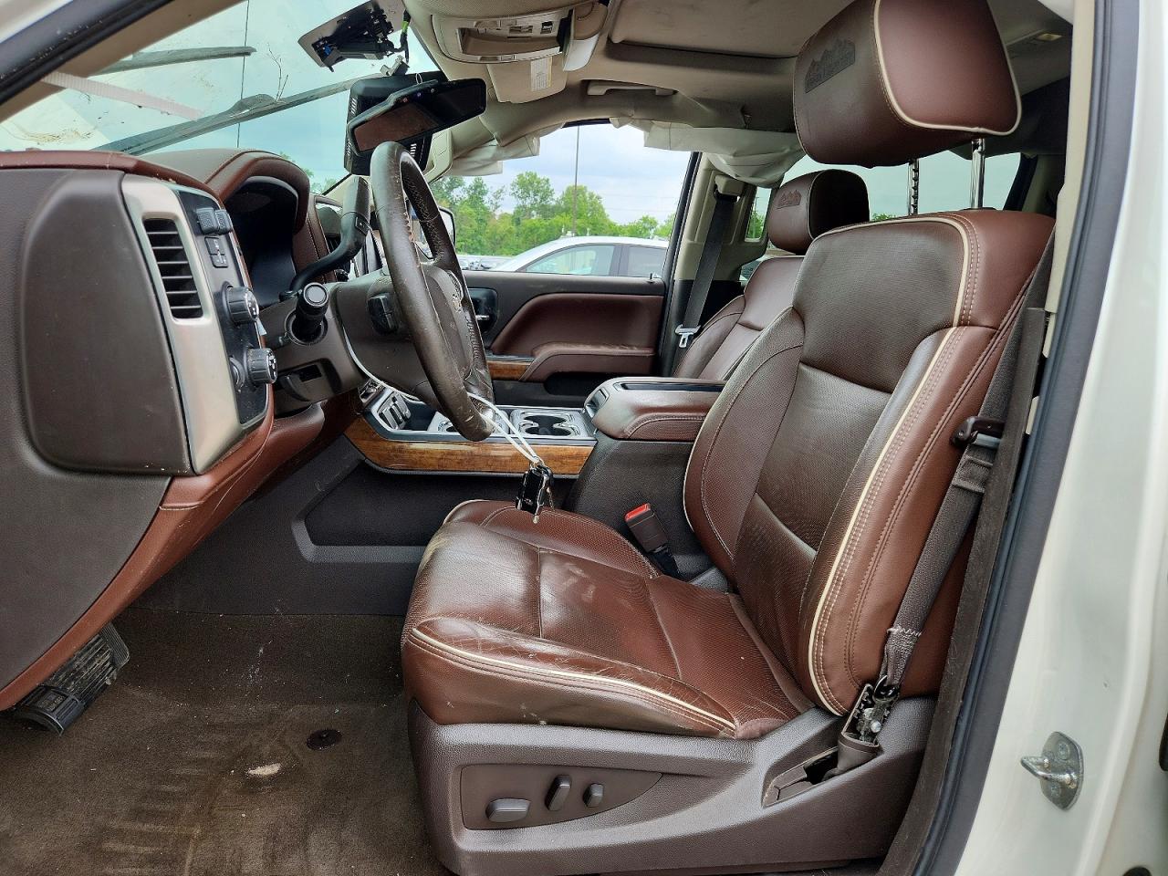 2015 Chevrolet Silverado K1500 High Country White vin: 3GCUKTEC4FG231911