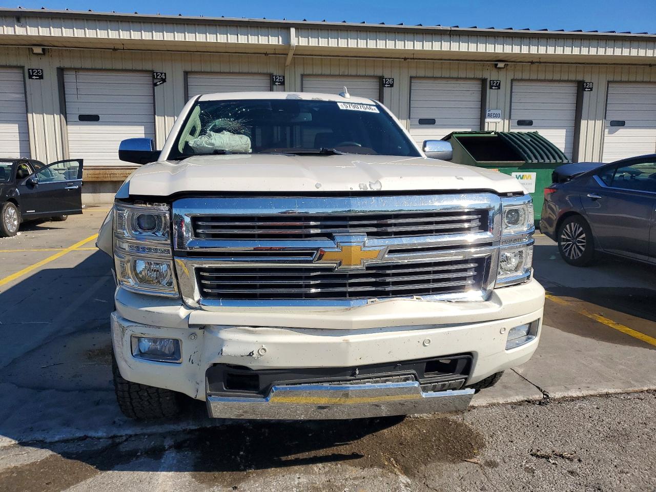 2015 Chevrolet Silverado K1500 High Country White vin: 3GCUKTEC4FG233139