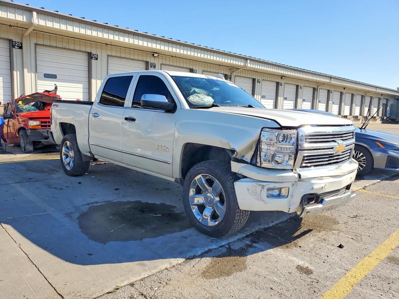 2015 Chevrolet Silverado K1500 High Country White vin: 3GCUKTEC4FG233139
