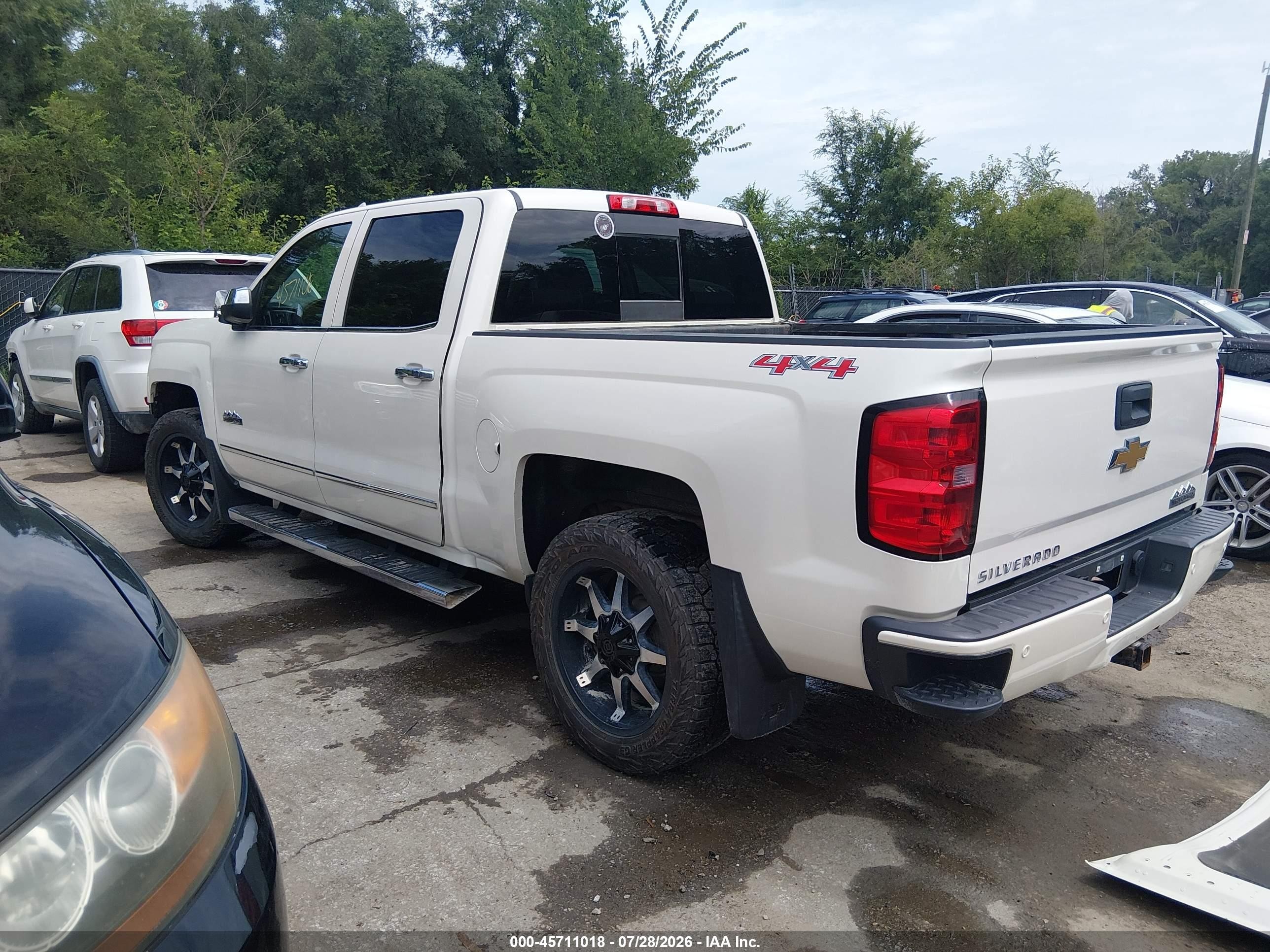 2015 Chevrolet Silverado 1500 High Country Белый vin: 3GCUKTEC5FG121031