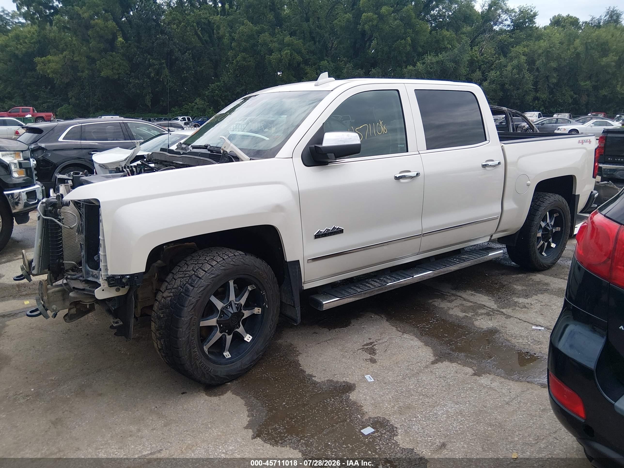 2015 Chevrolet Silverado 1500 High Country Белый vin: 3GCUKTEC5FG121031