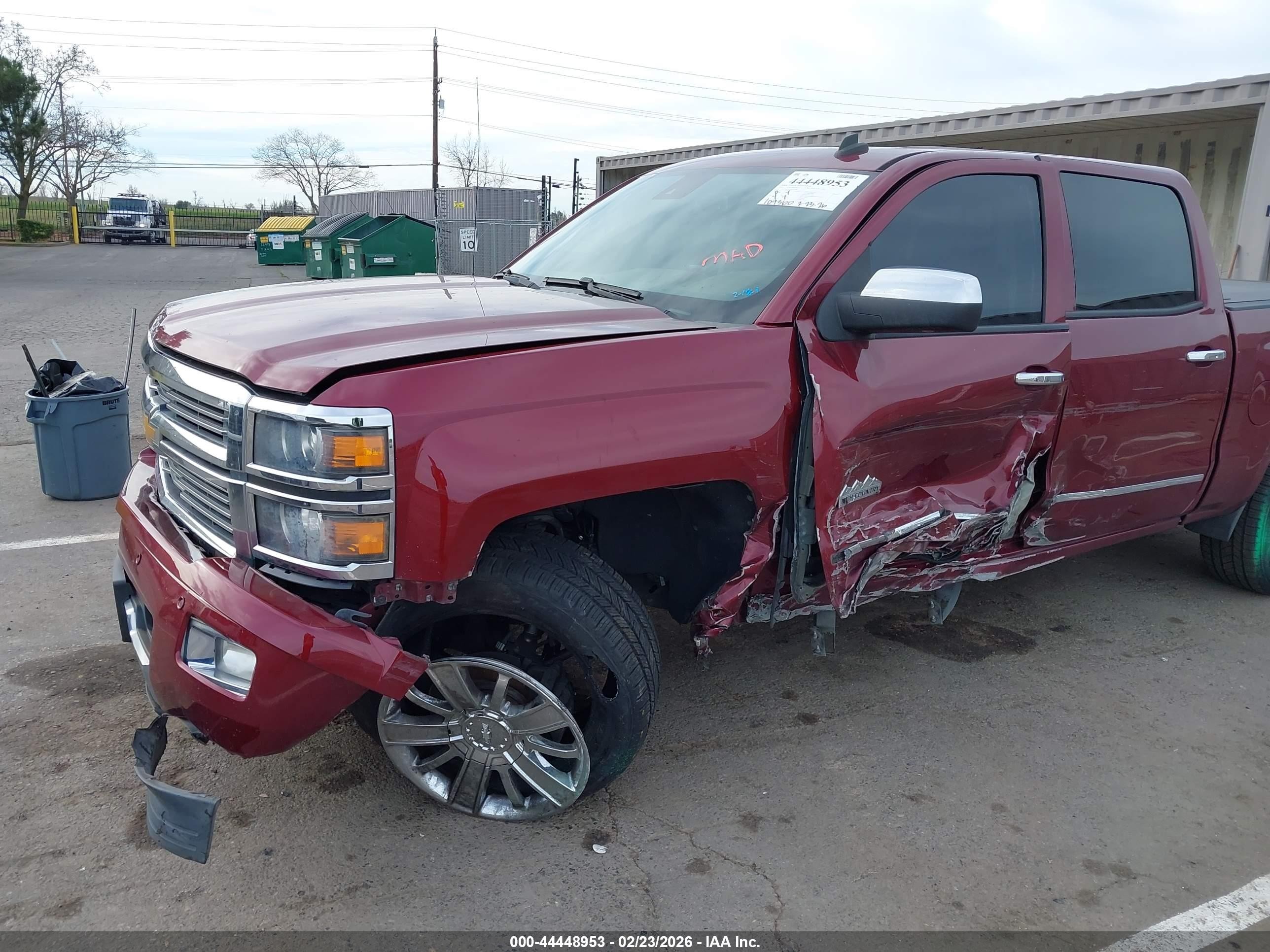 2014 Chevrolet Silverado 1500 High Country Красный vin: 3GCUKTEC6EG333788
