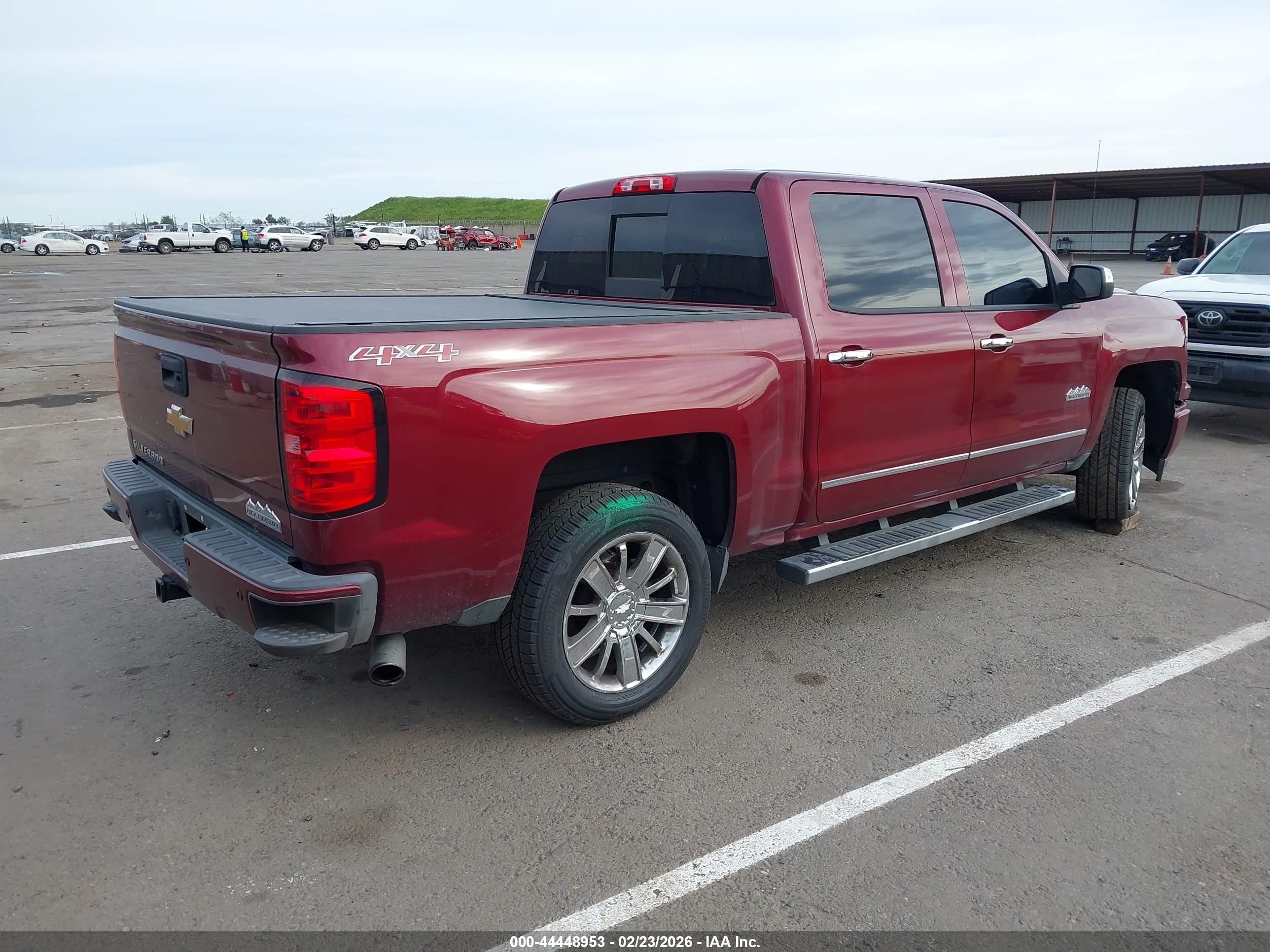 2014 Chevrolet Silverado 1500 High Country Красный vin: 3GCUKTEC6EG333788