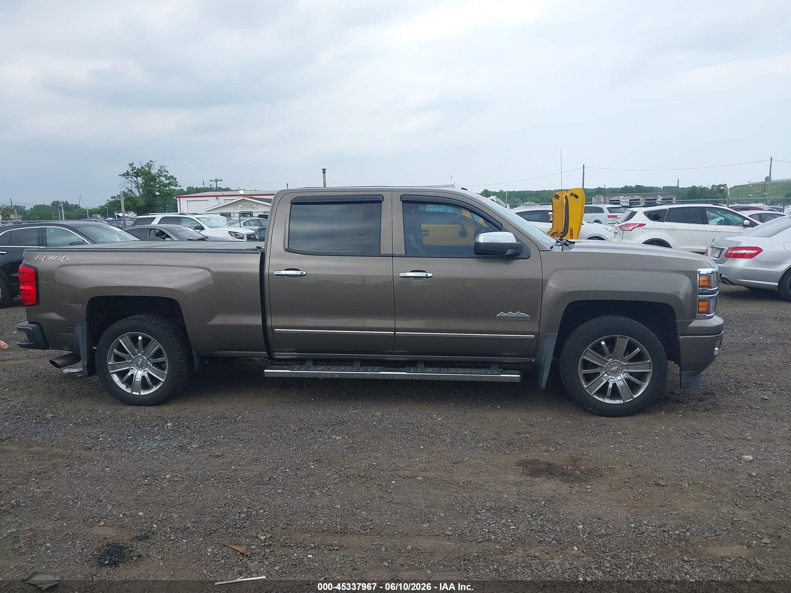 2014 Chevrolet Silverado 1500 High Country Brown vin: 3GCUKTEC6EG369044