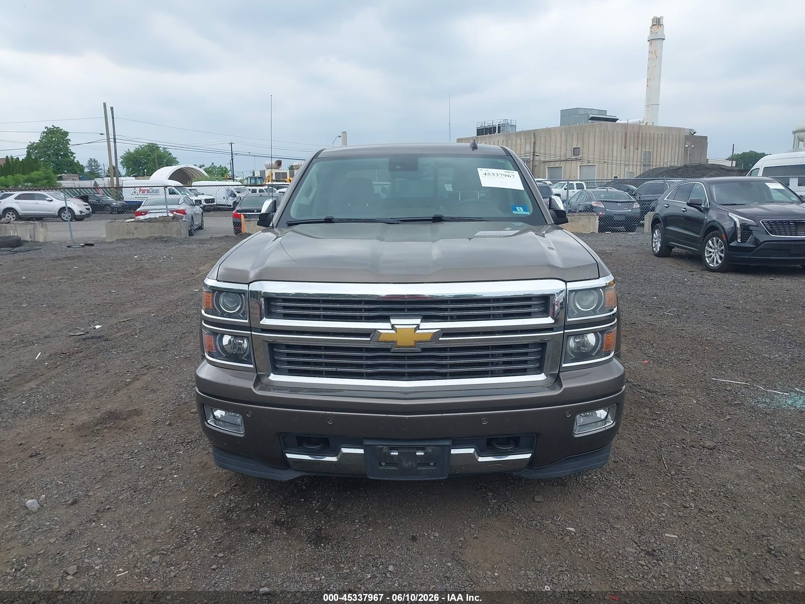 2014 Chevrolet Silverado 1500 High Country Brown vin: 3GCUKTEC6EG369044