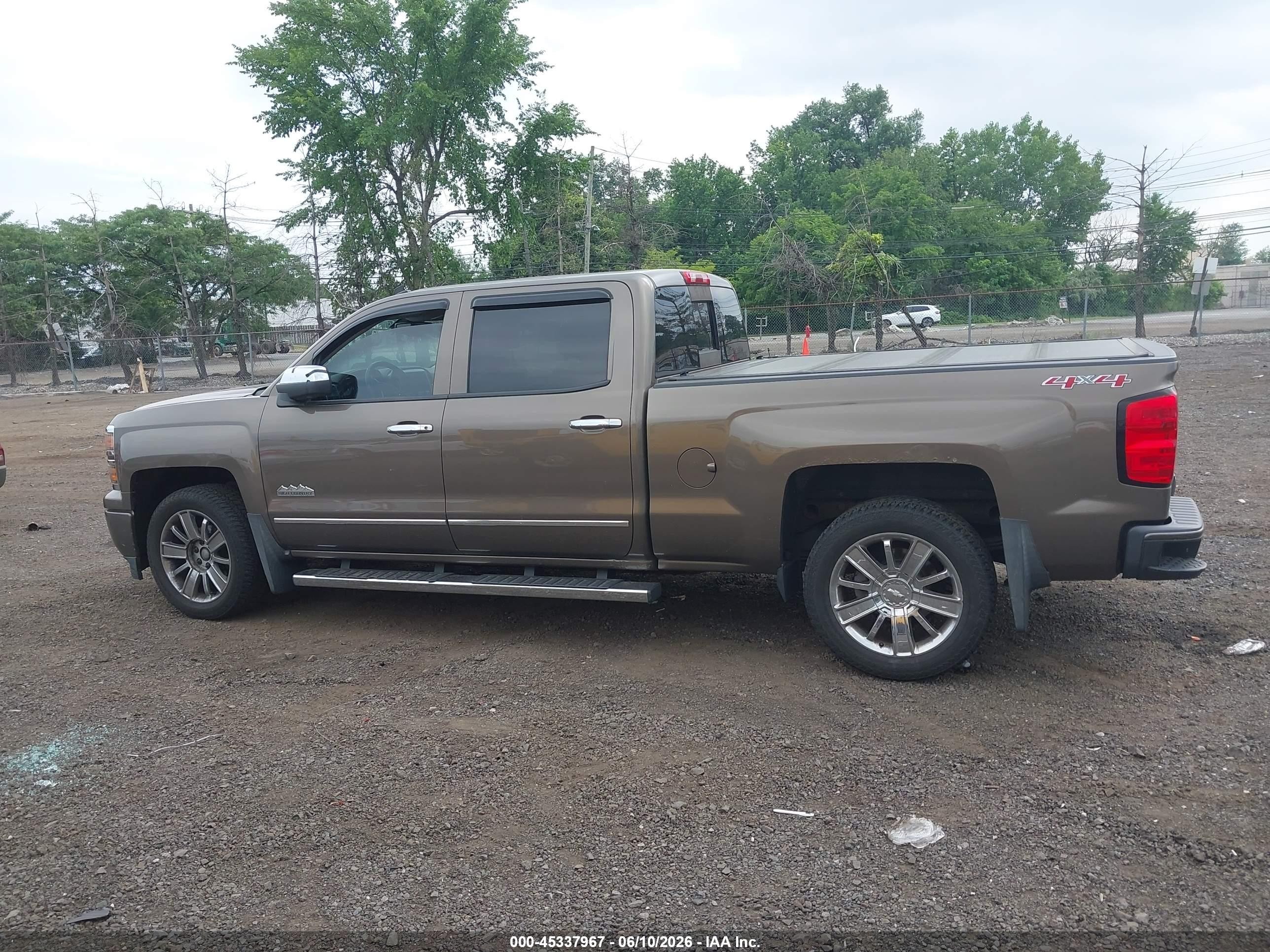 2014 Chevrolet Silverado 1500 High Country Brown vin: 3GCUKTEC6EG369044
