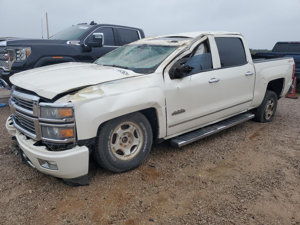 2014 Chevrolet Silverado K1500 High Country White vin: 3GCUKTEC6EG475364