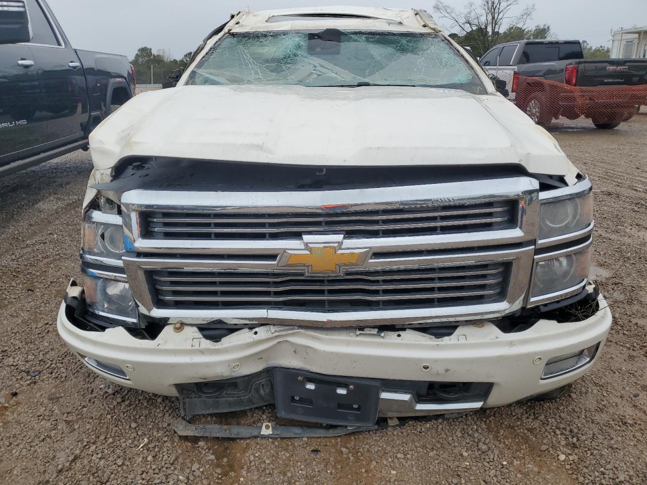 2014 Chevrolet Silverado K1500 High Country White vin: 3GCUKTEC6EG475364