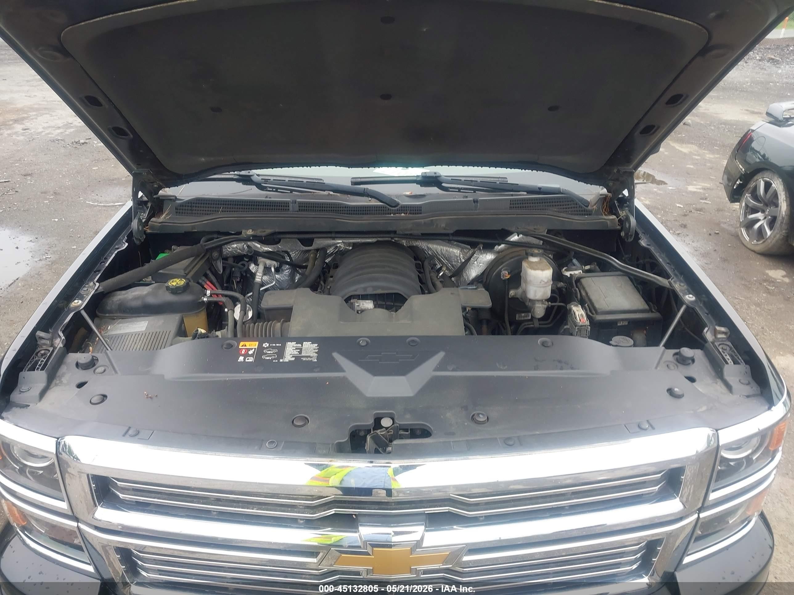 2014 Chevrolet Silverado 1500 High Country Black vin: 3GCUKTEC6EG488163