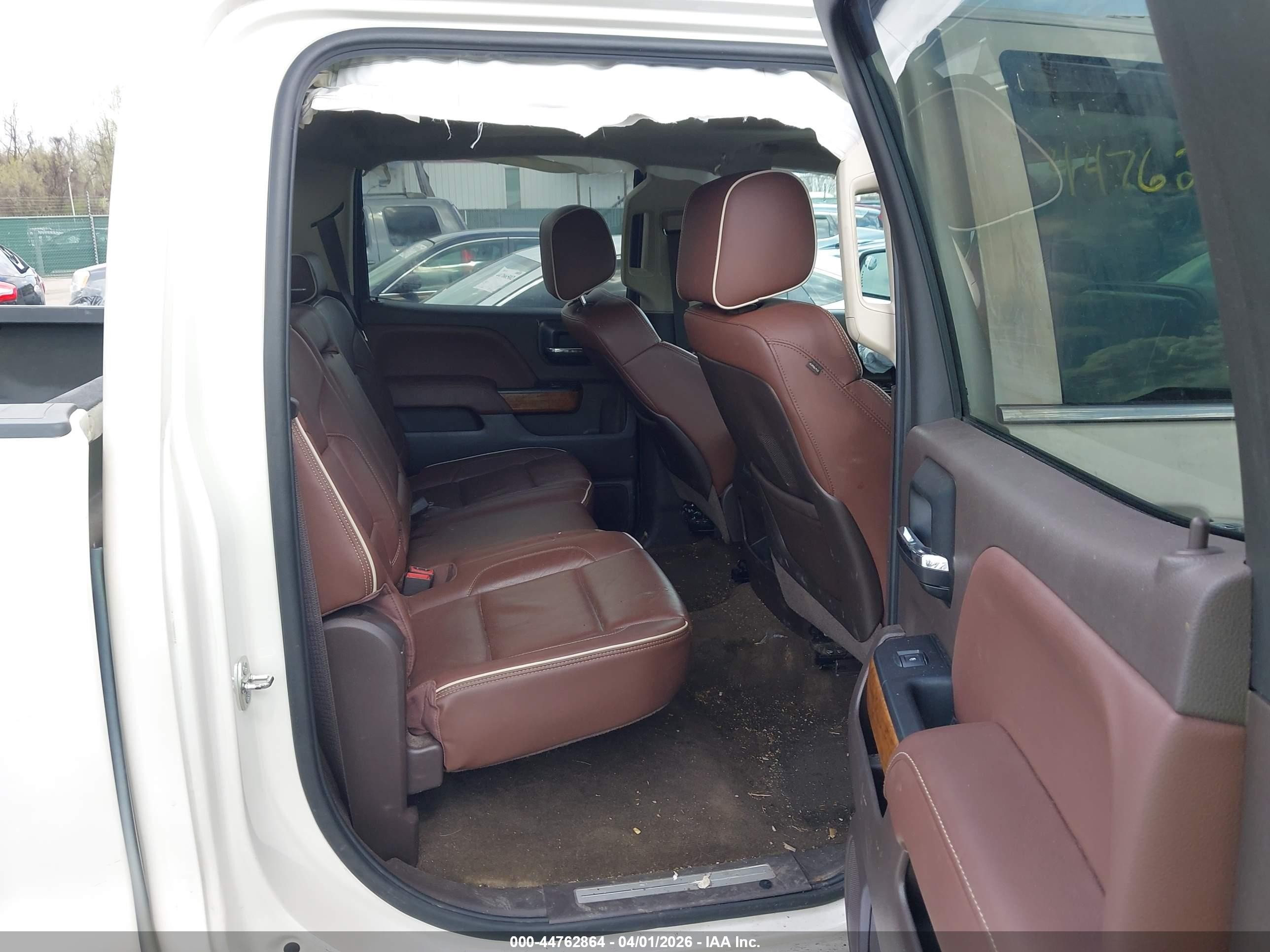 2015 Chevrolet Silverado 1500 High Country White vin: 3GCUKTEC6FG190455