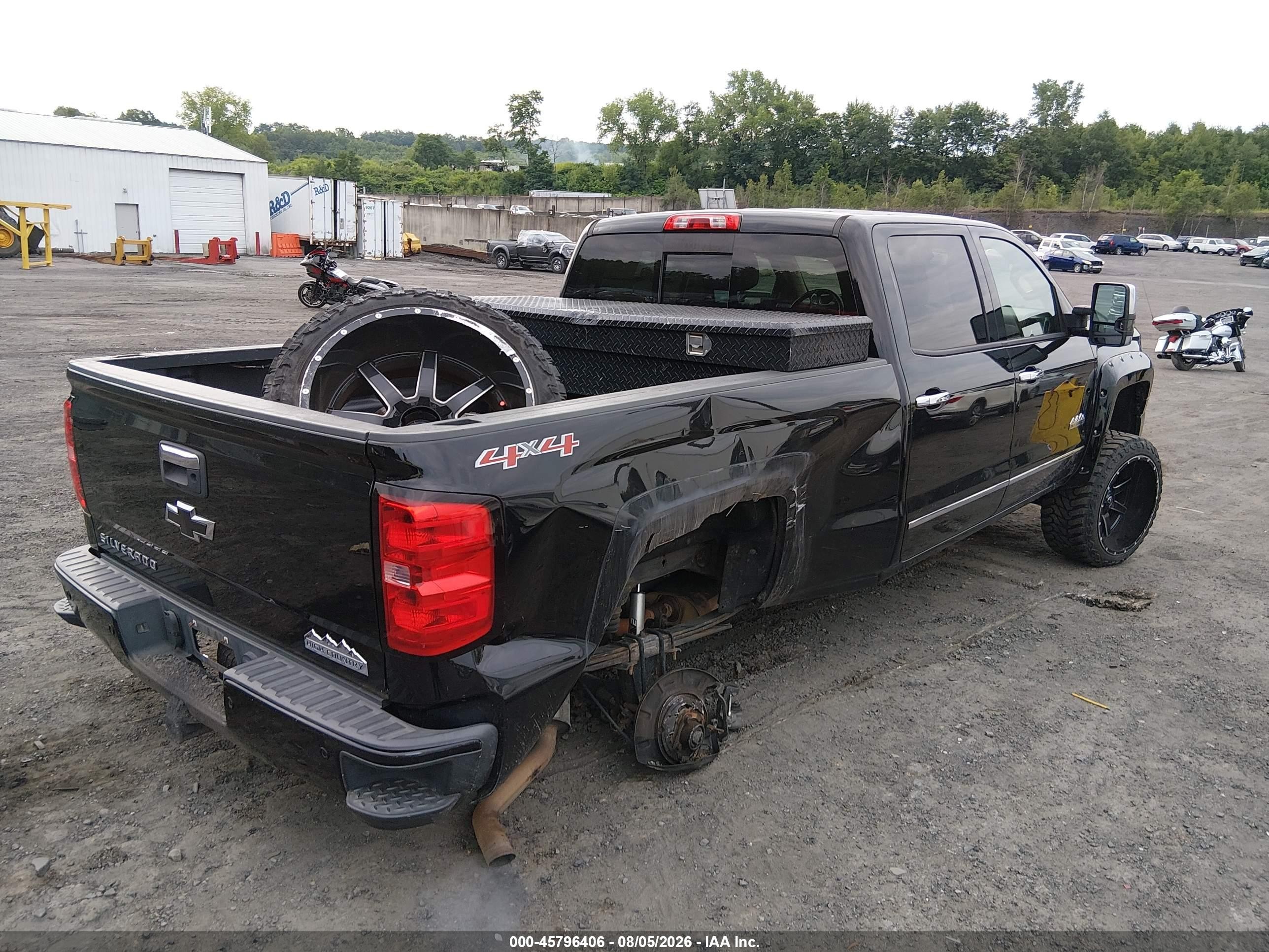 2014 Chevrolet Silverado 1500 High Country Black vin: 3GCUKTEC7EG397919