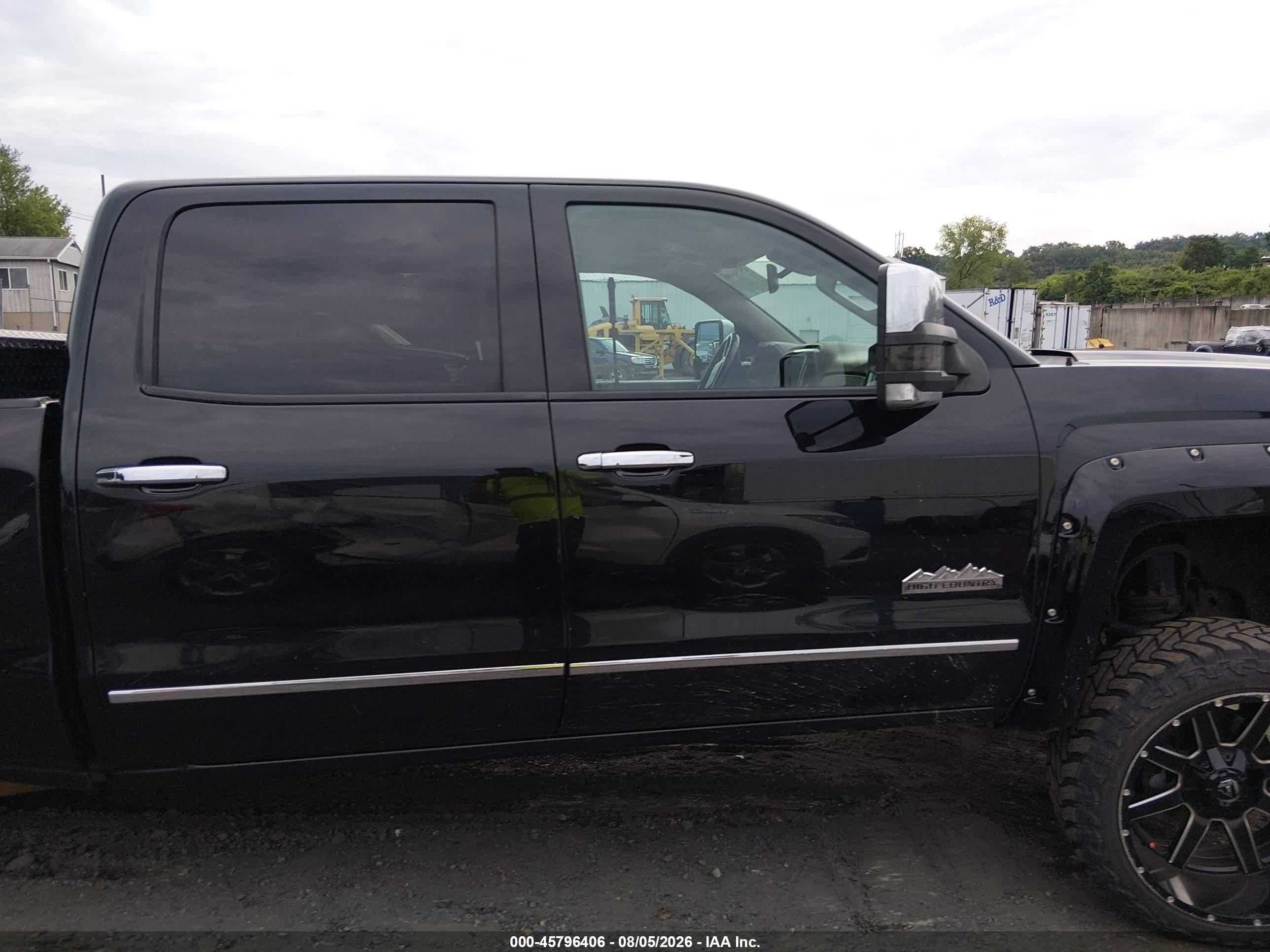 2014 Chevrolet Silverado 1500 High Country Black vin: 3GCUKTEC7EG397919
